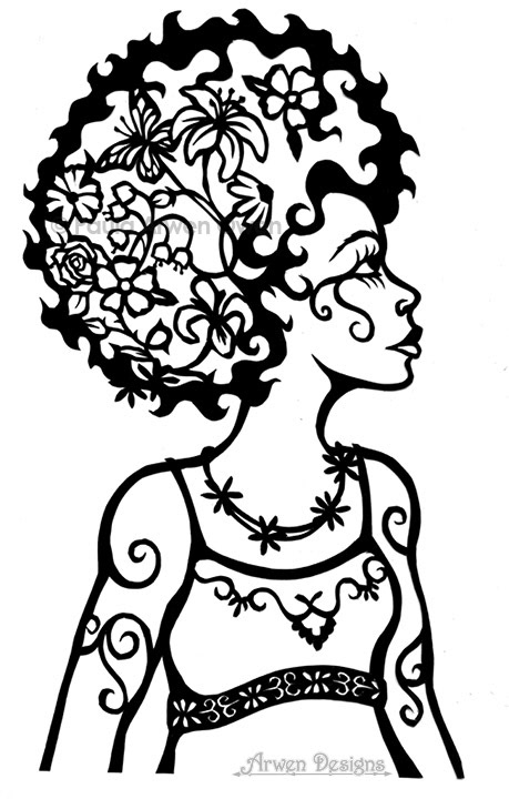 May Queen flower afro