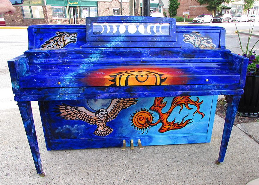 Keys of Goshen Painted Piano, Mythology Fantasy art