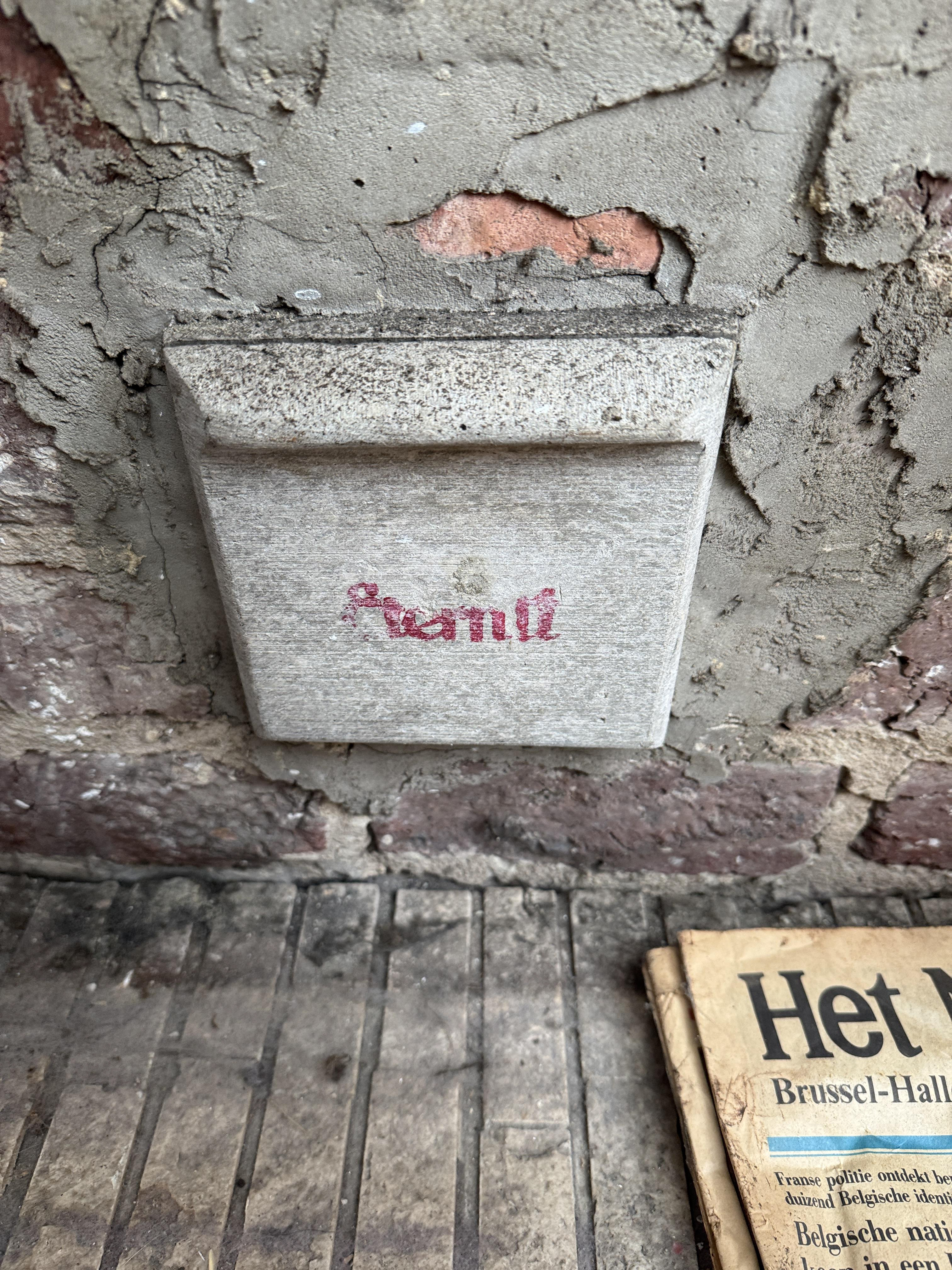 Roetluik in asbestcement