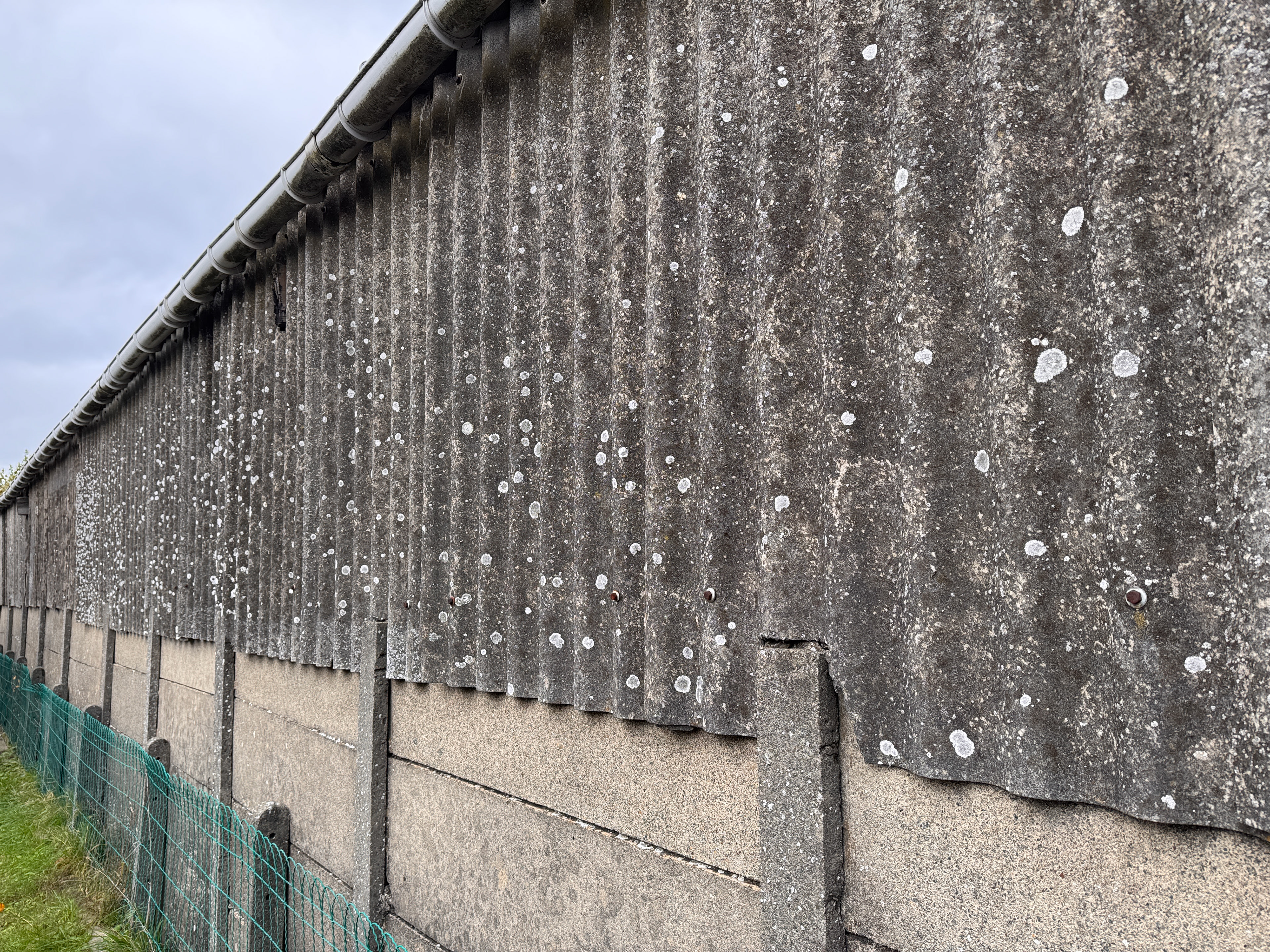 Golfplaten in asbestcement