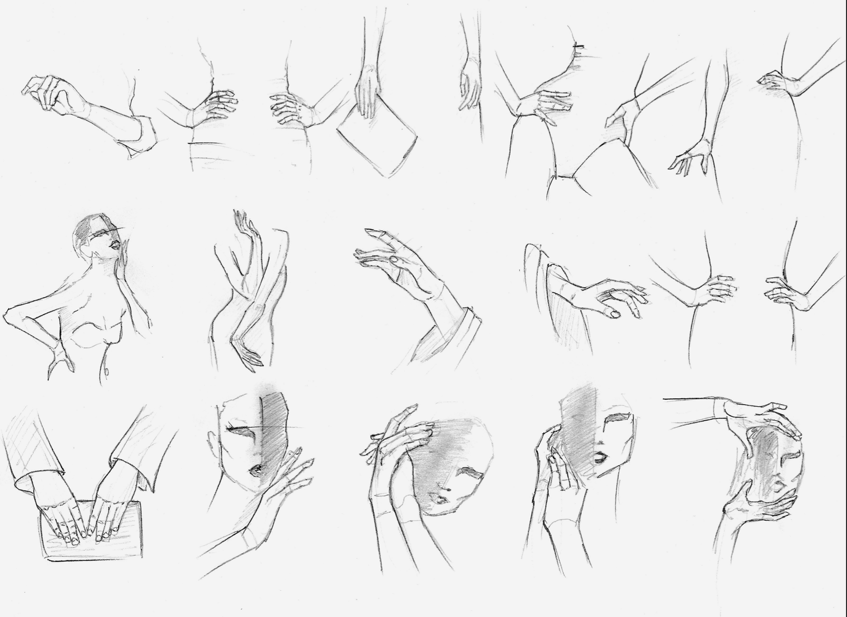 Hand Study 2. pencil on paper [2020]