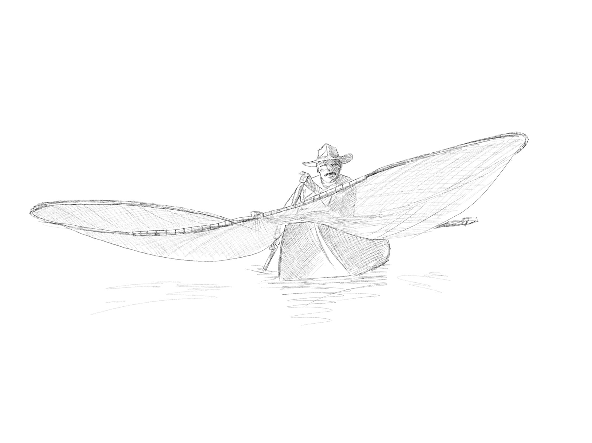 Reyes de Pátzcuaro. pencil on paper [2021]