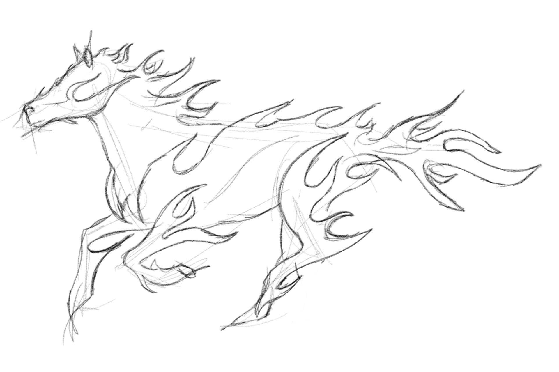 firehorse. pencil on paper [2021]