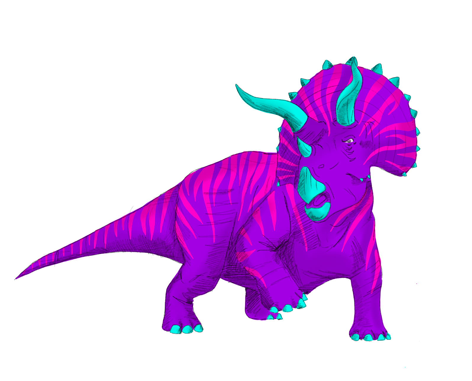 Triceratops. Procreate [2020]