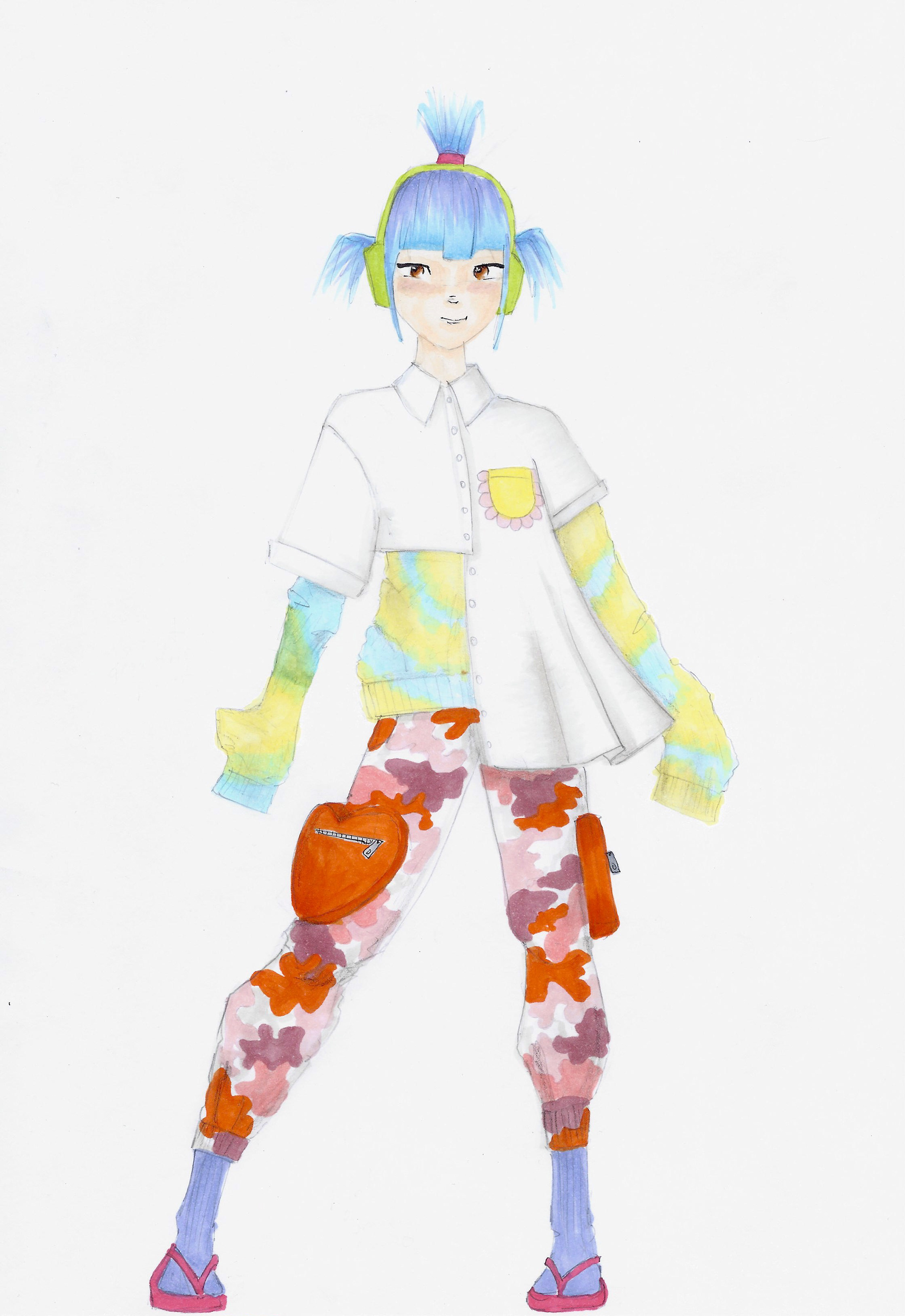 Harajuku Renaissance. markers on paper [2020]