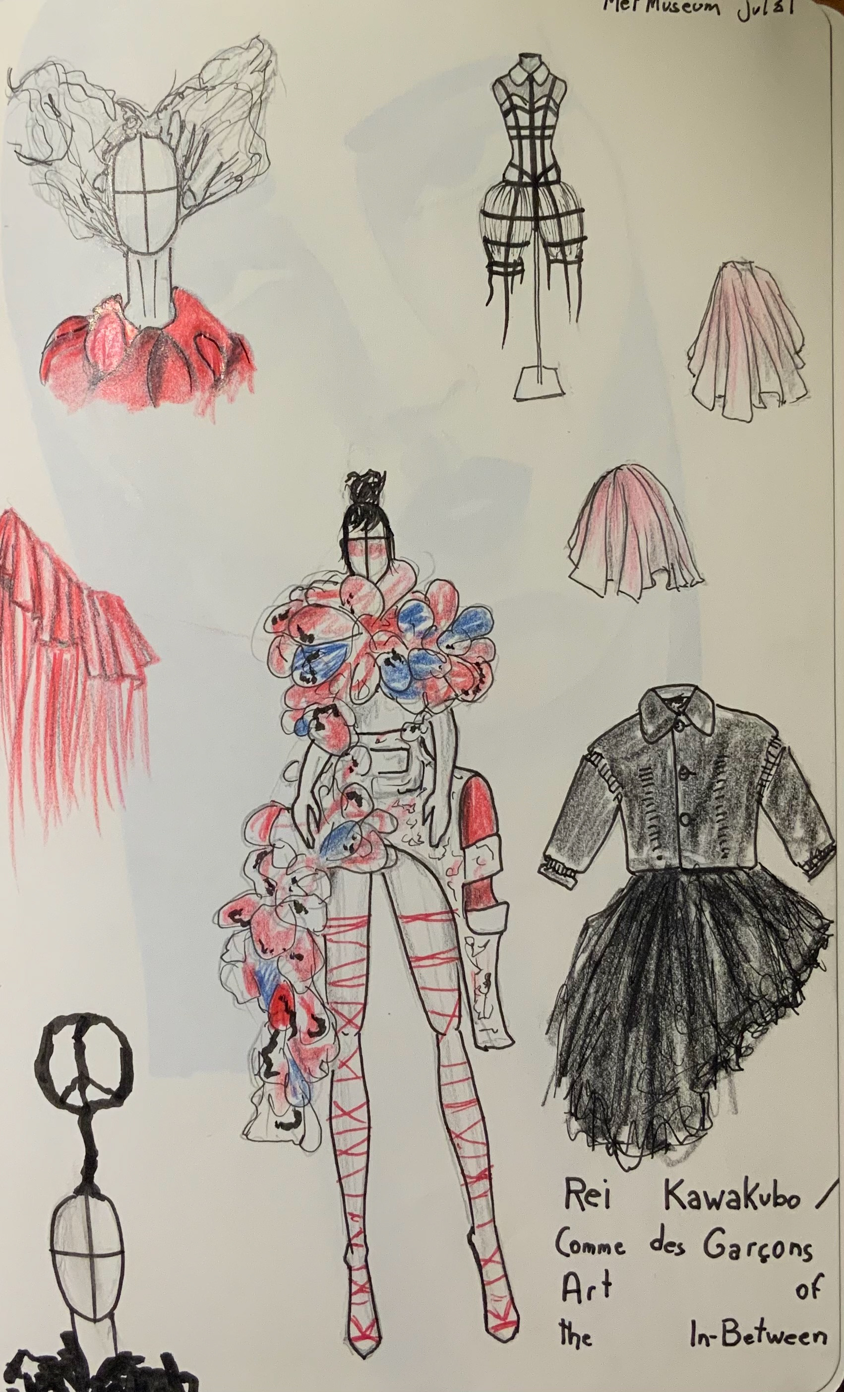 ArtOfTheInBetween study. colored pencils on paper [2017]