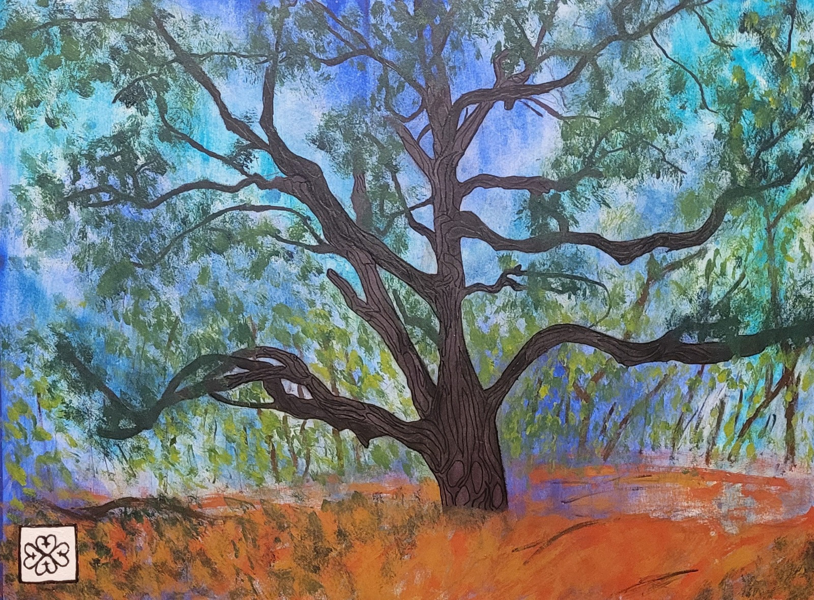 “Glorious Joy” • Acrylic and Watercolor on Watercolor Paper • 18 x 24 Inches • 2022
