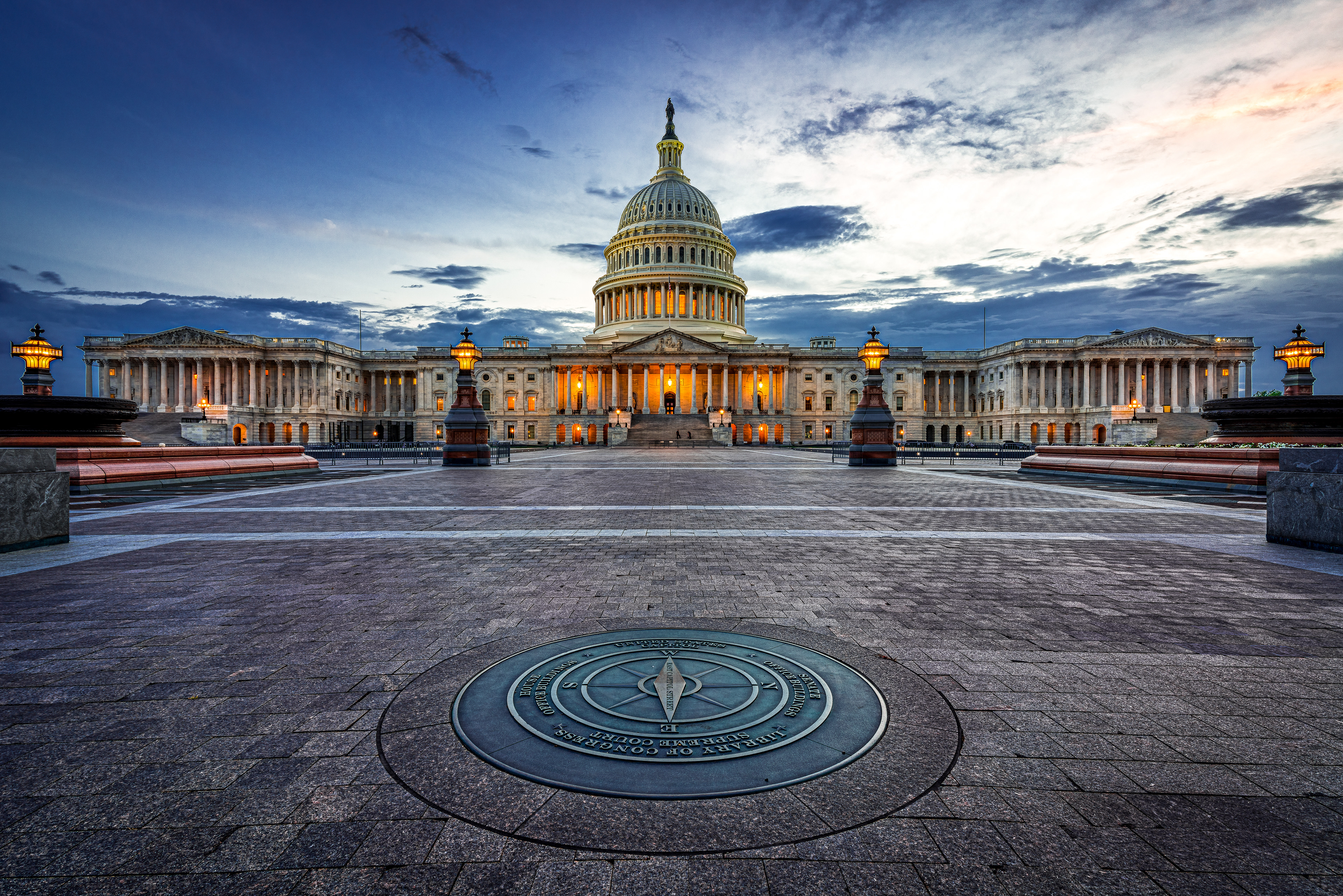 US Capitol at Sunset