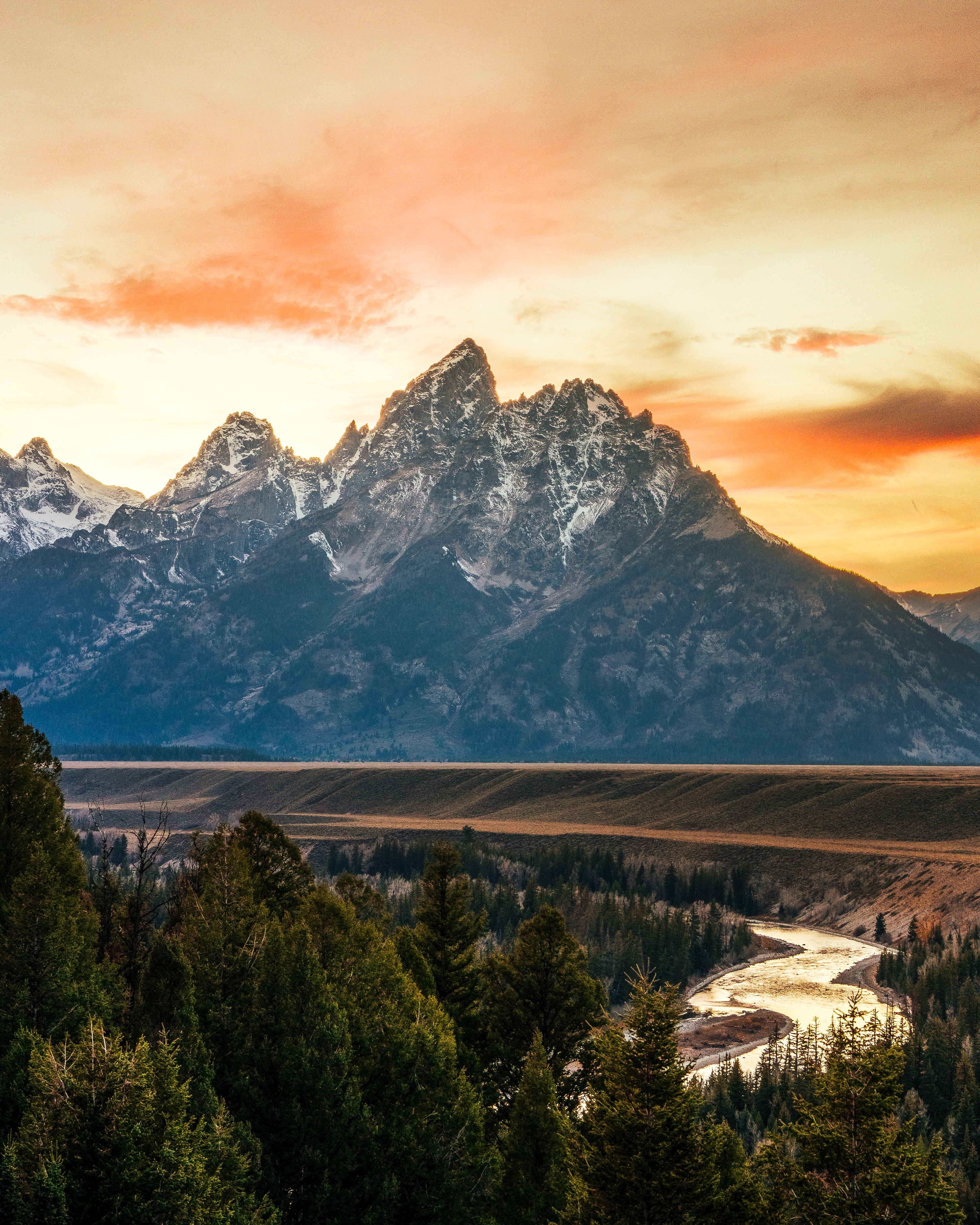 Snake River Lookout under Grand Teton