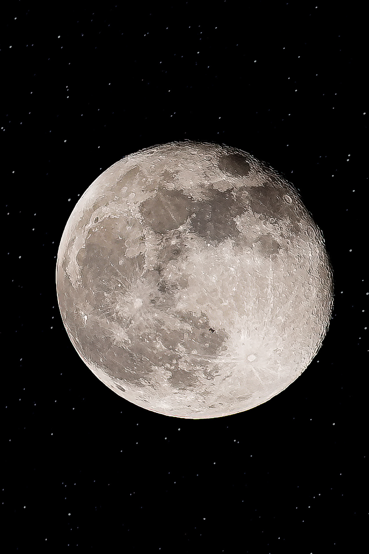 The international space station in front of the Moon. Photos was taken in the National Mall in front of Lincoln Memorial.