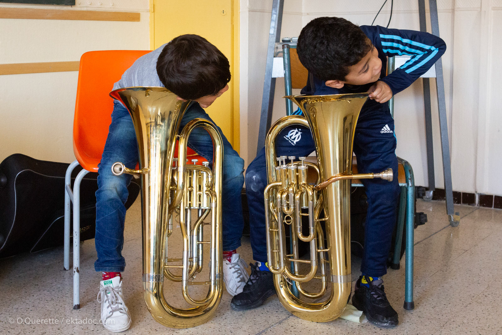 Opération un orchestre à l'école Jules Vallès à Griffeuille., Arles