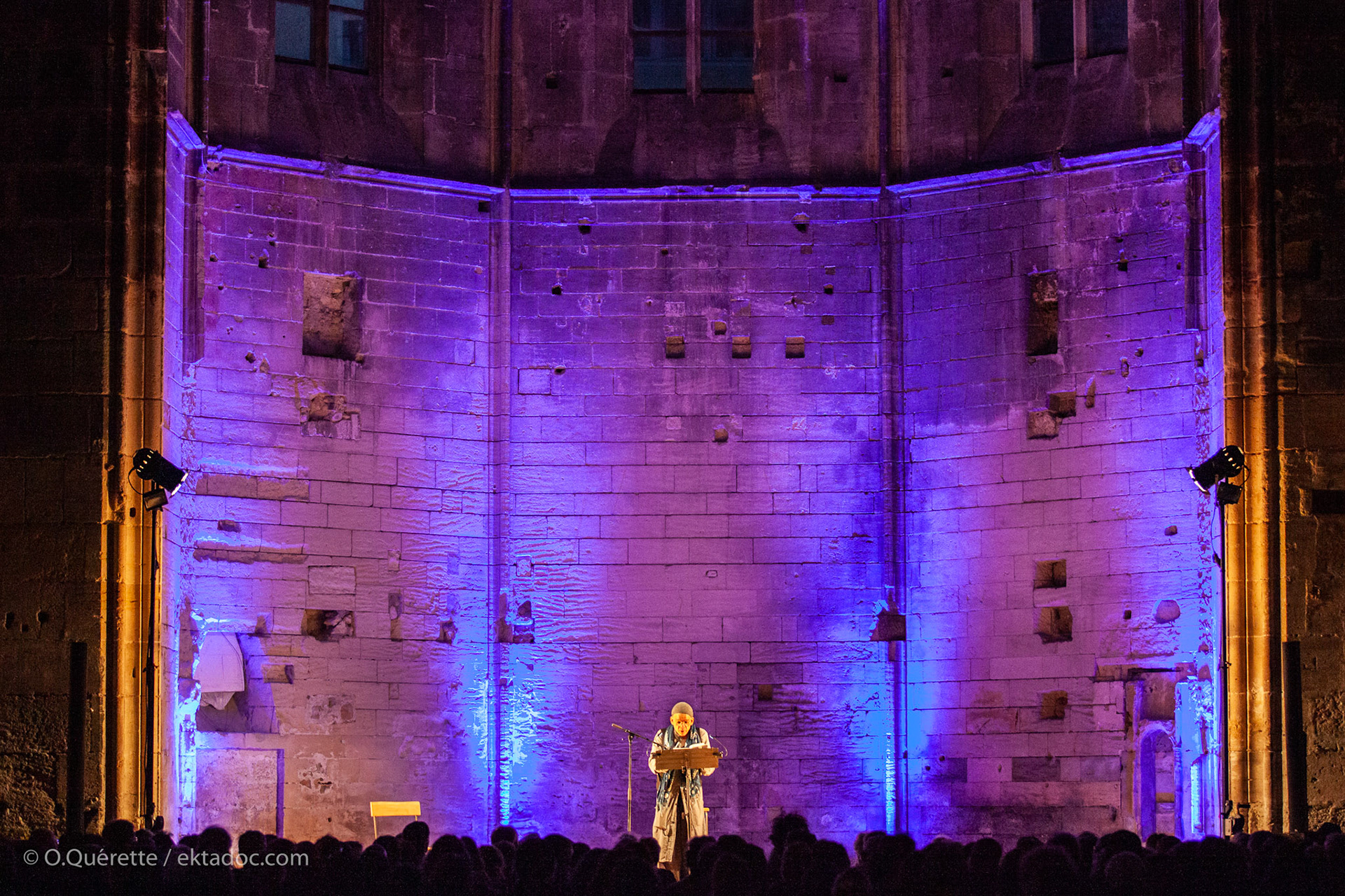 Denis Lavant à l'église des Frères Prêcheurs à Arles