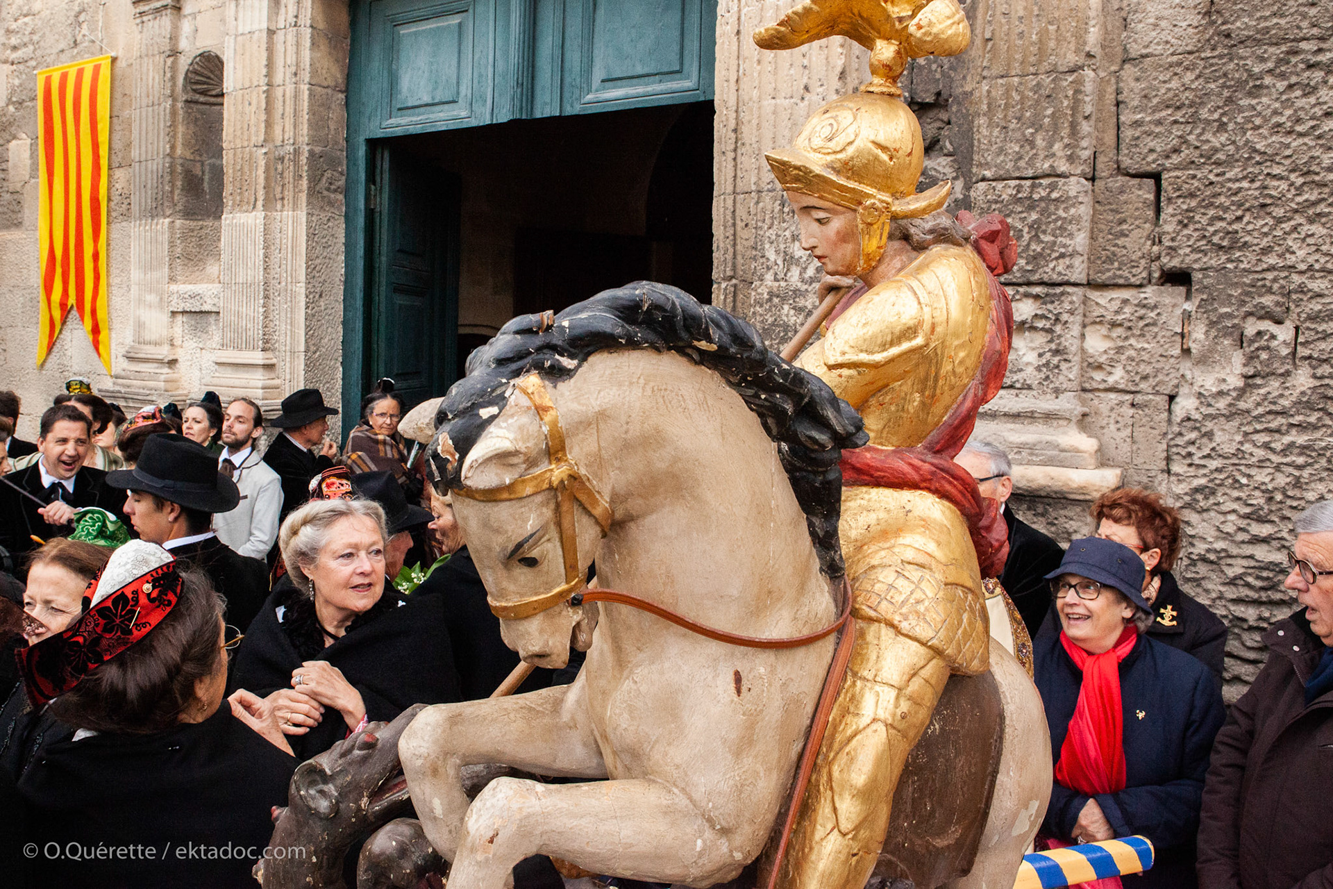 Fête des gardians à l'eglise de la Major à Arles