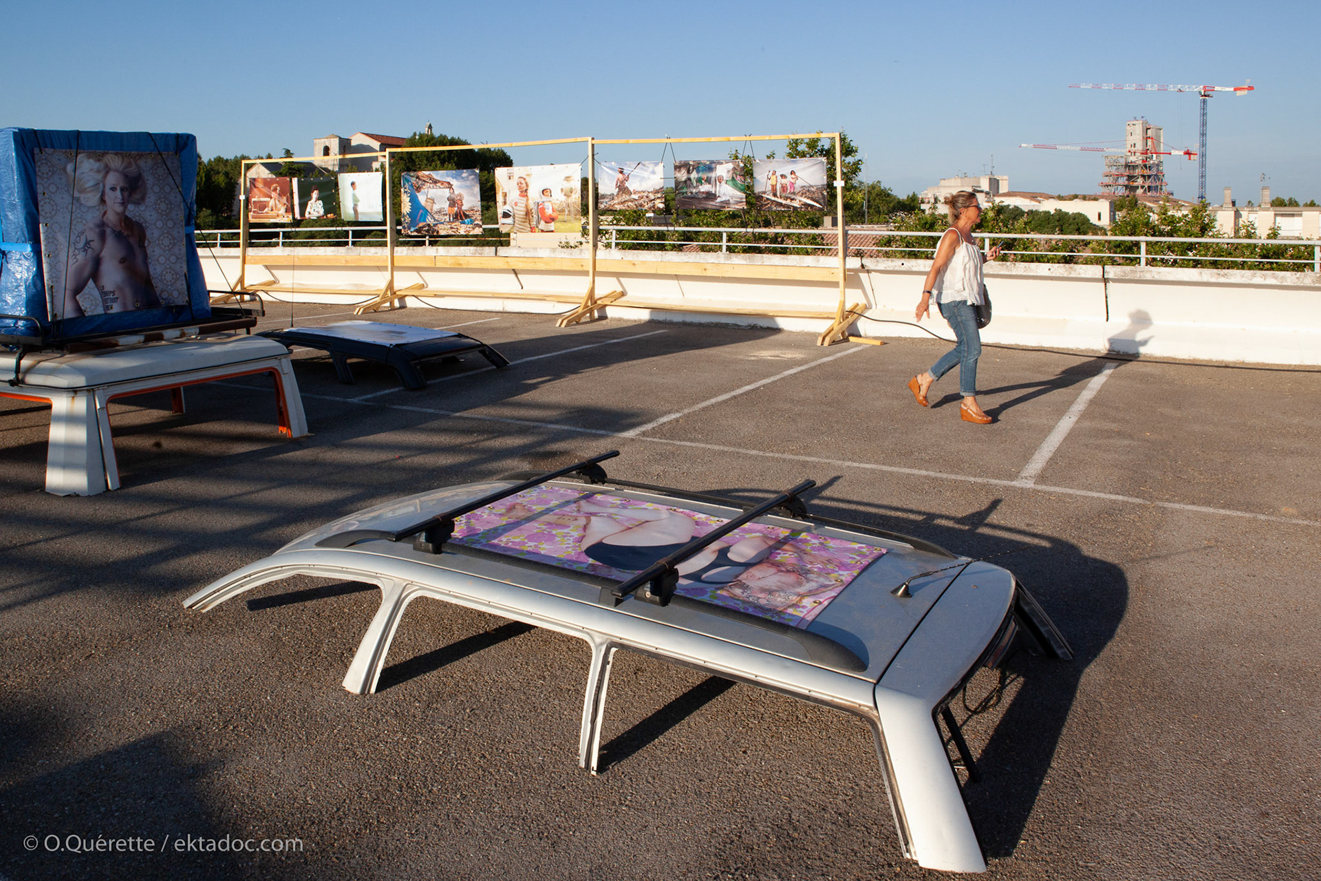 L'Estello, espace expo et restauration sur le toit du parking du boulevard des Lices