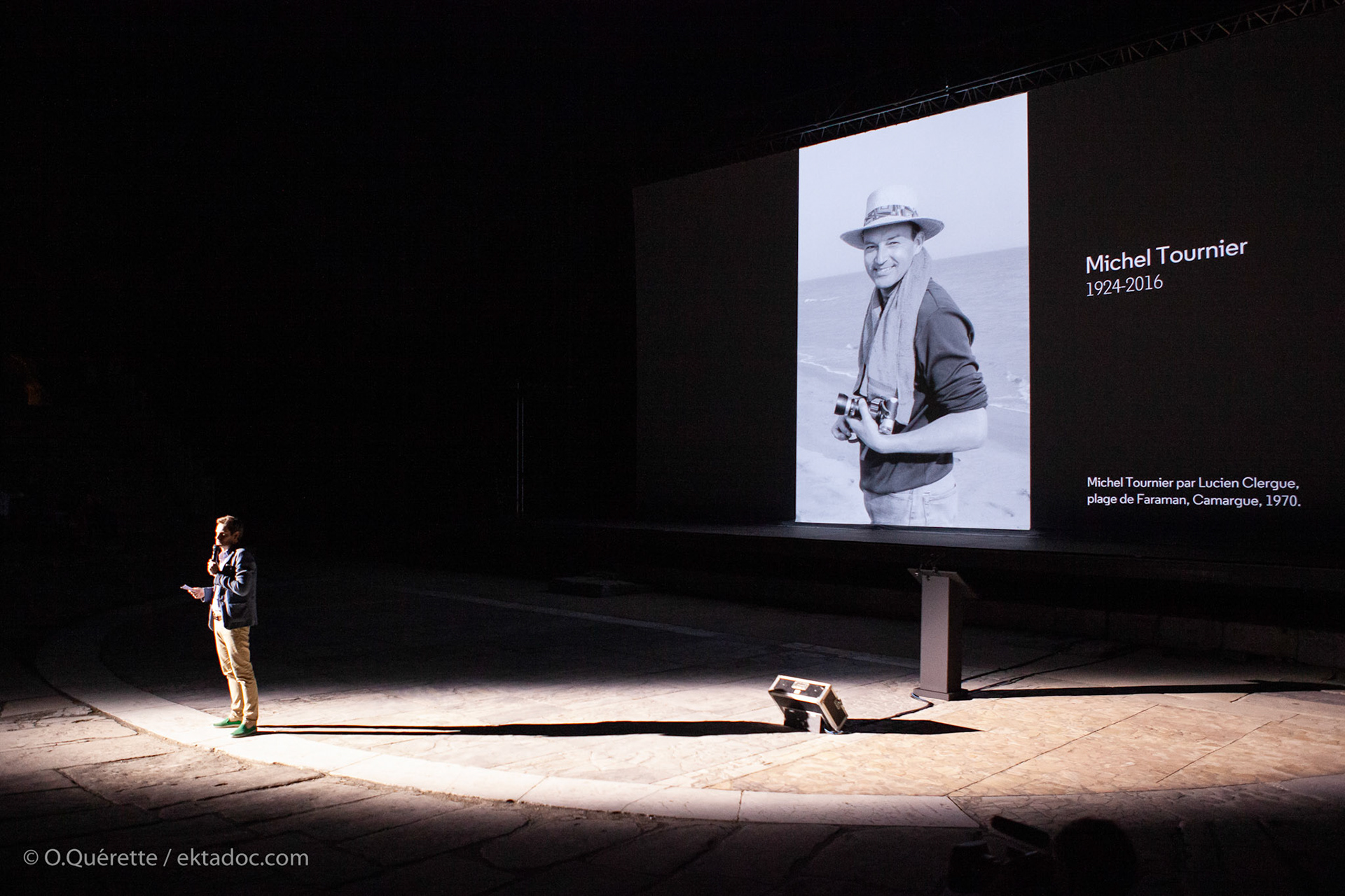 Hommage à Michel Tournier lors des Rencontres de la Photographie d'Arles