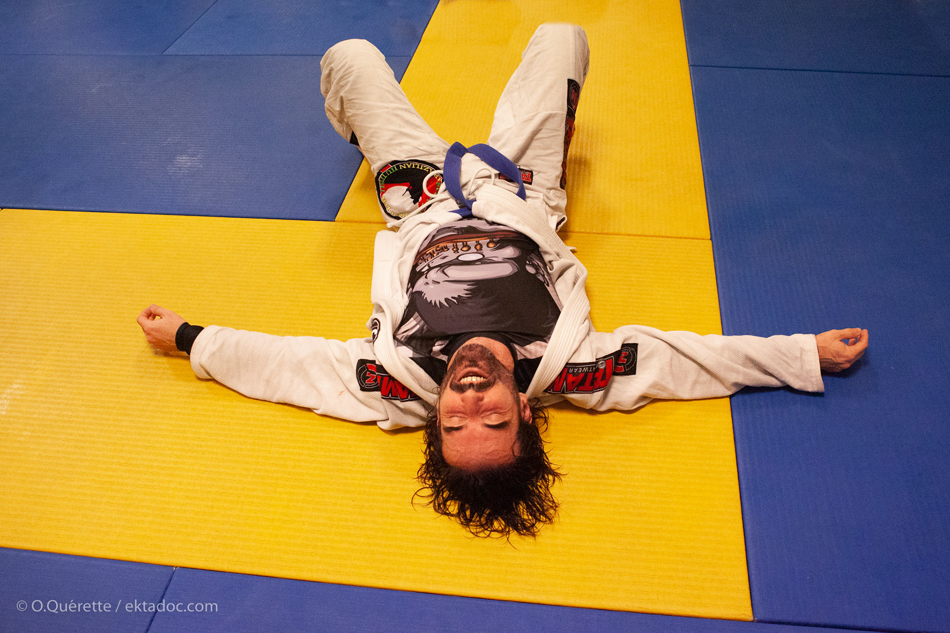 Ju jitsu brésilien au dojo du club Gracie Bara à Barriol, Arles