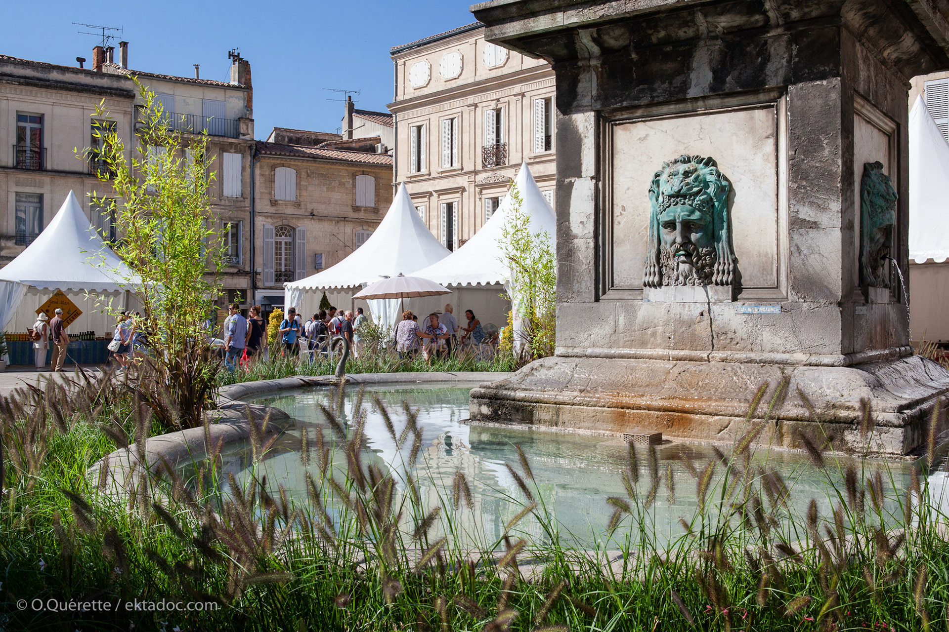 La place de la République à Arles lors de Camargue gourmande