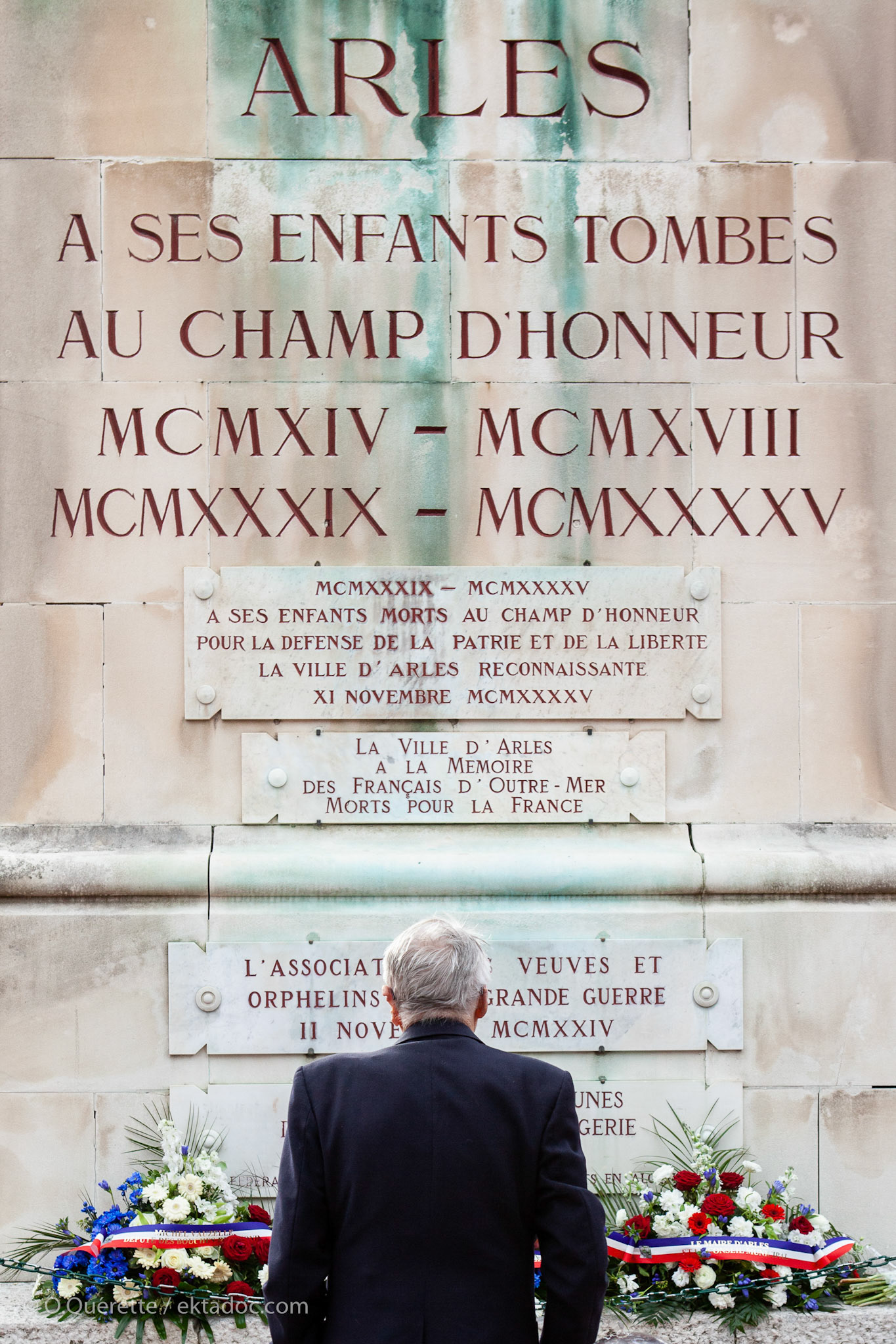 Cérémonie à l'occasion de la journée nationale d'hommage aux morts pour la France à Arles