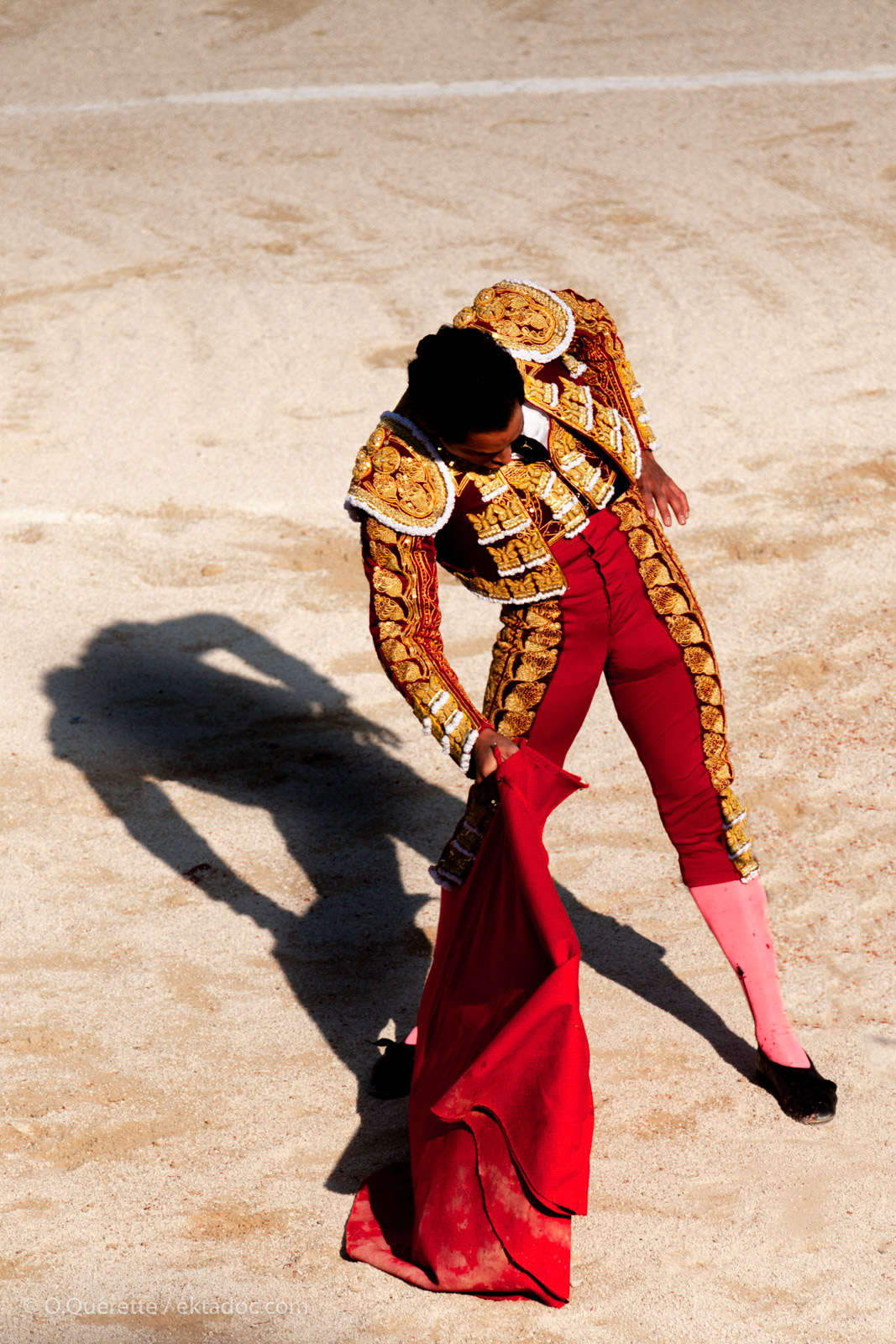 Le matador Luis Bolivar aux arènes d'Arles