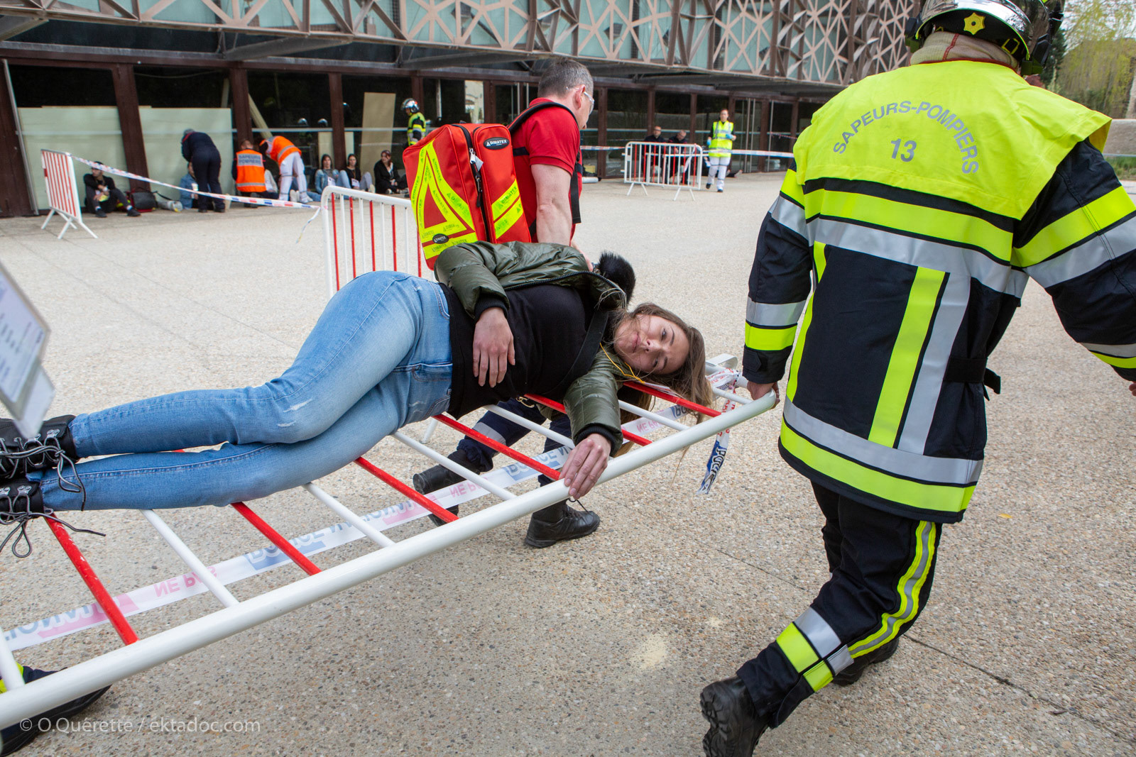 Simulation d'attaque terroriste à la Tour Luma. Exercice d'intervention de la police nationale