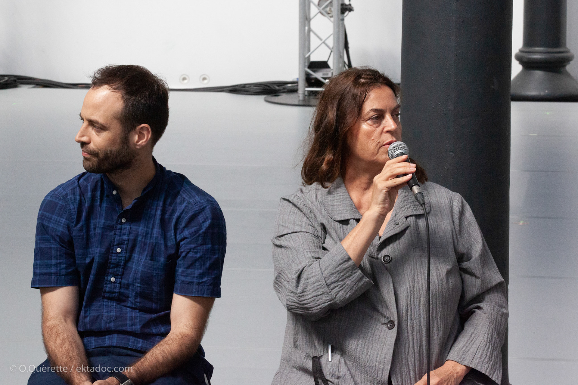 Maya Hoffmann et le chorégraphe Benjamin Millepied