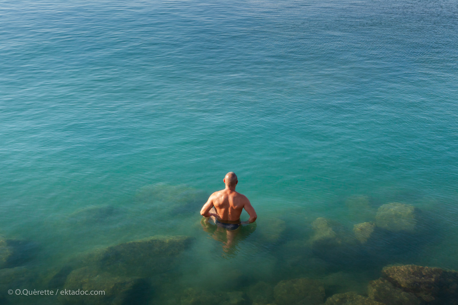 Nageur en eau libre aux Saintes Maries de la Mer