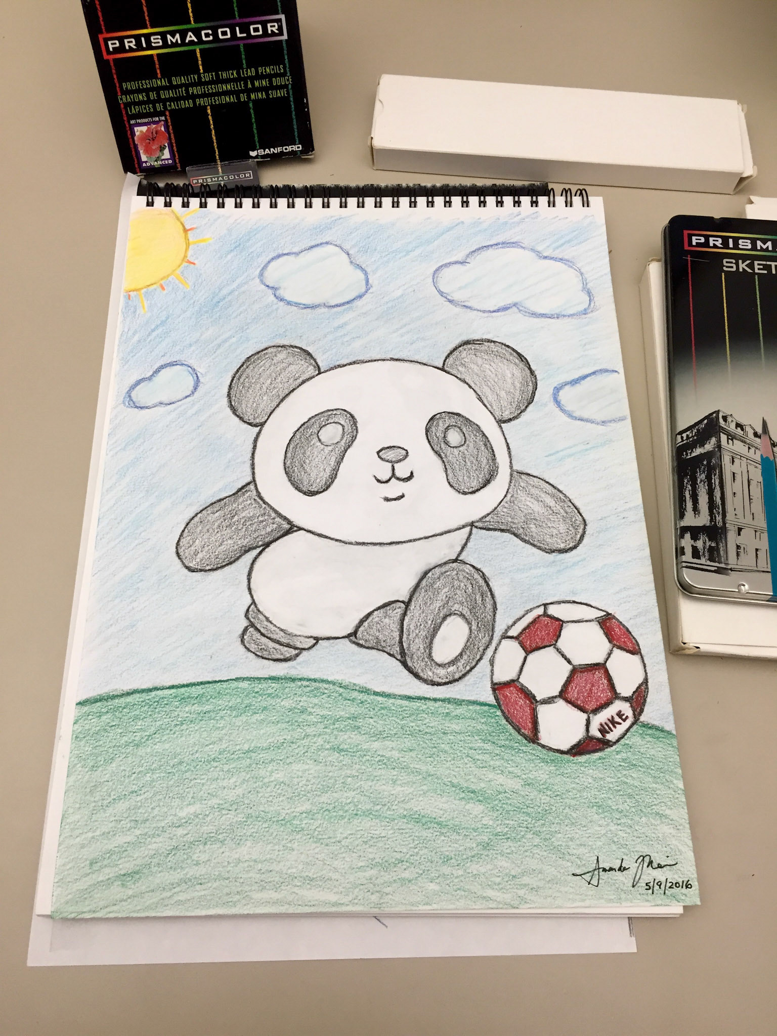 This was a work assignment for drawing myself. Yes, my job is awesome. May 9, 2016