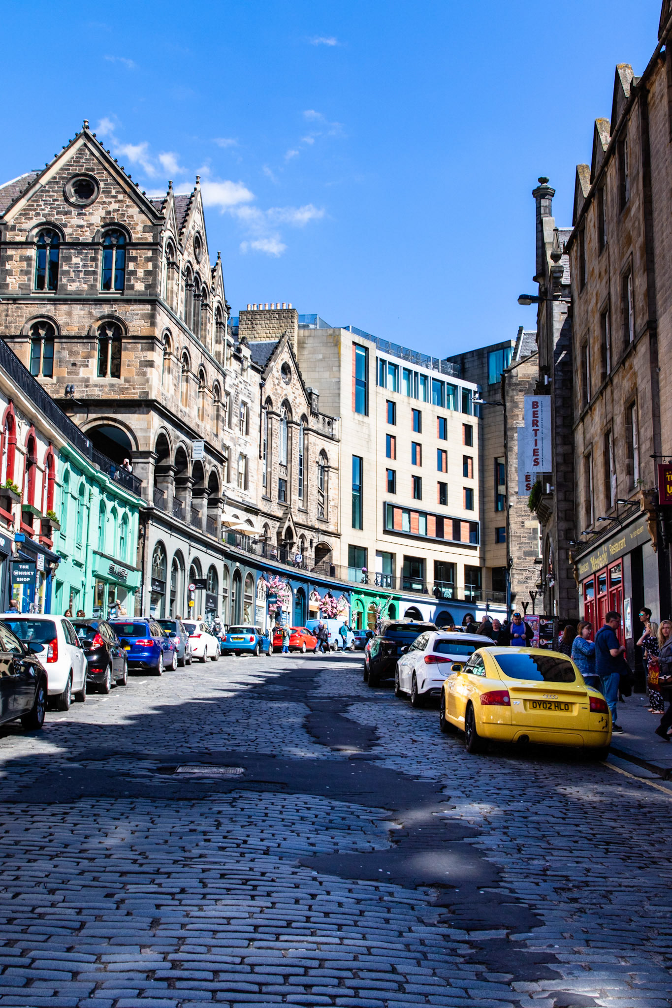 Many fans believe this stretch of the Royal Mile was J.K. Rowling’s inspiration for Diagon Alley in Harry Potter. Whether this particular fact is true or not, there is no doubt that this beautiful city and country was infused into many aspects of the books and movies. 🧙‍♂️🧙‍♀️
. . .
Victoria Street
Edinburgh, Scotland
May 12, 2019

#victoriastreet #edinburgh #scotland #harrypotter #diagonalley #tauck #travel #travelphotography