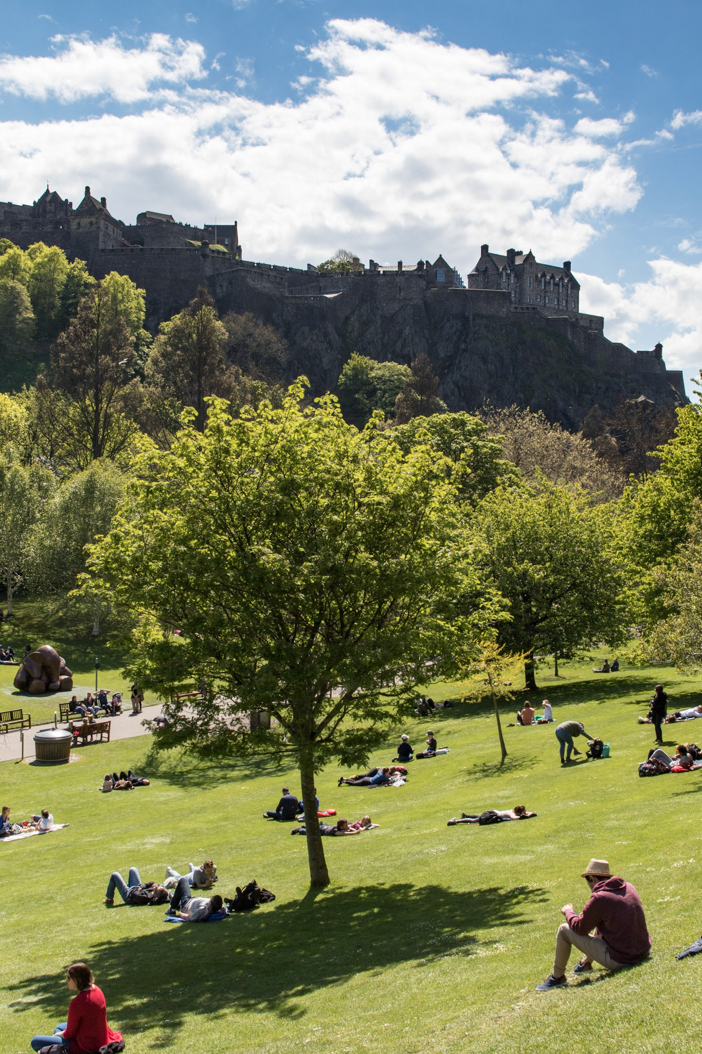 Edinburgh Castle from the Princes Street Gardens