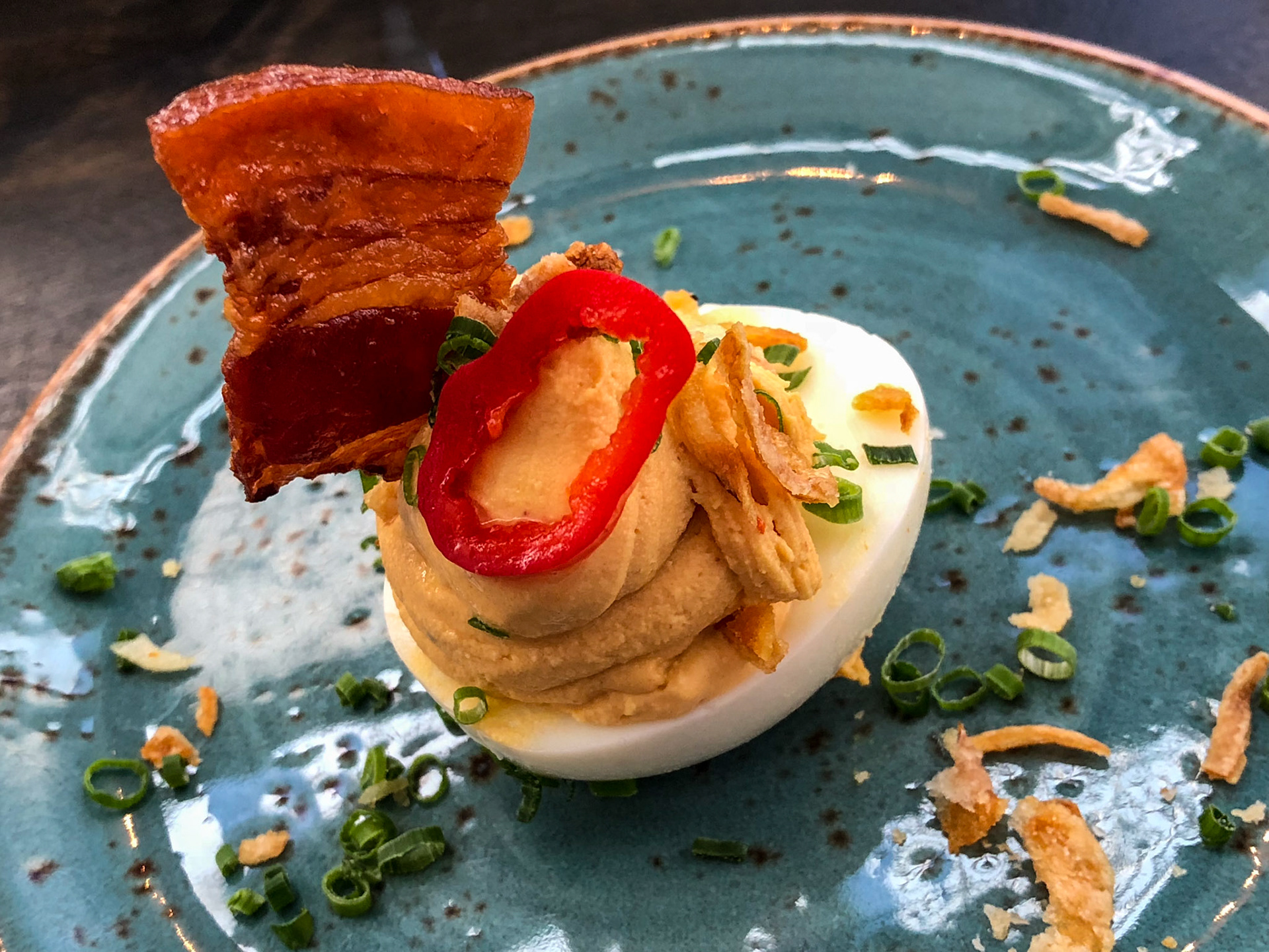 Deviled Egg. The Dorian, San Francisco, California. Jun 14, 2018