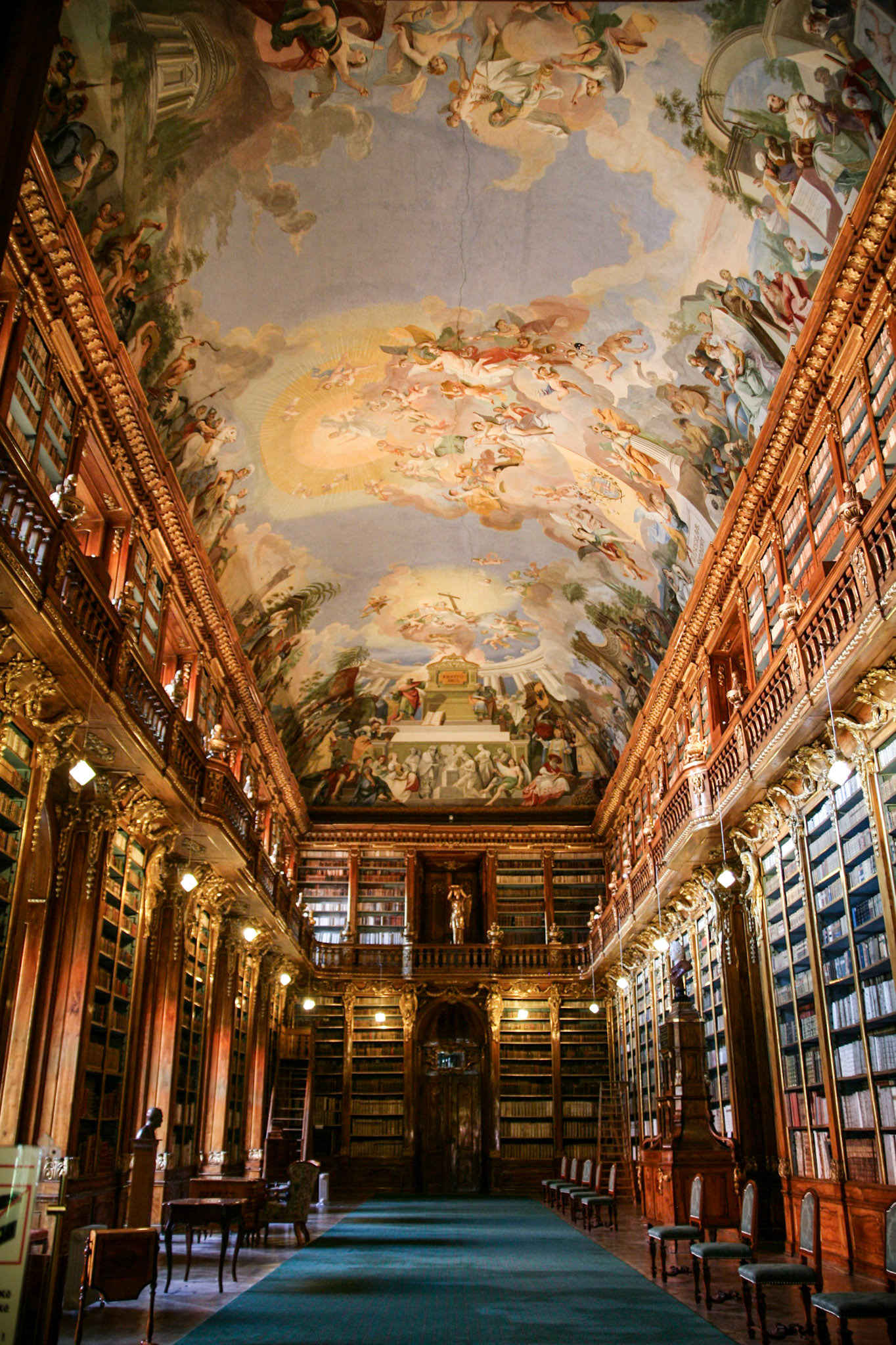 Library of Stravhov Monastery. Prague, Czech Republic. Apr 25, 2009