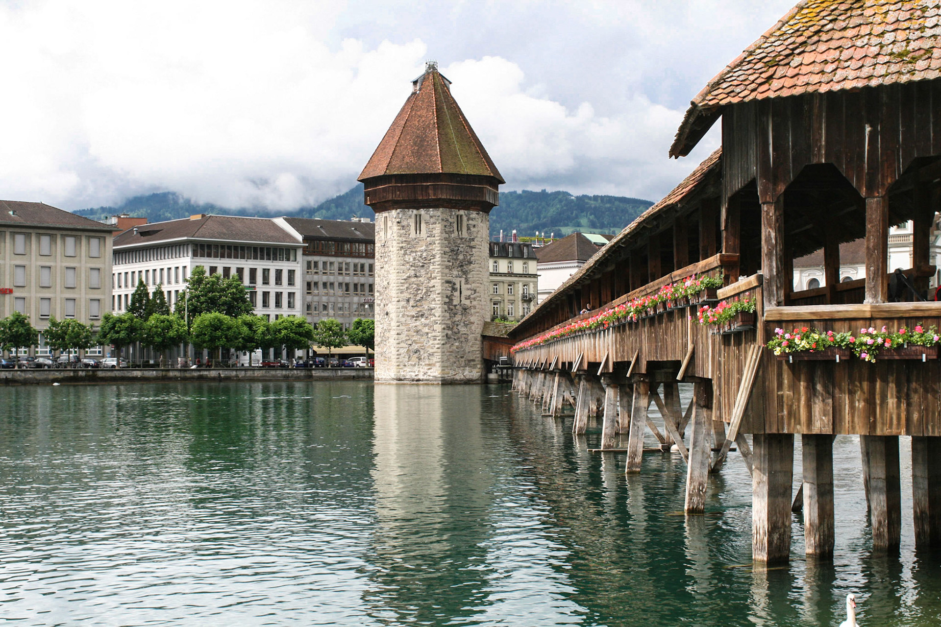 Chapel Bridge. Lucerne, Switzerland. May 18, 2008