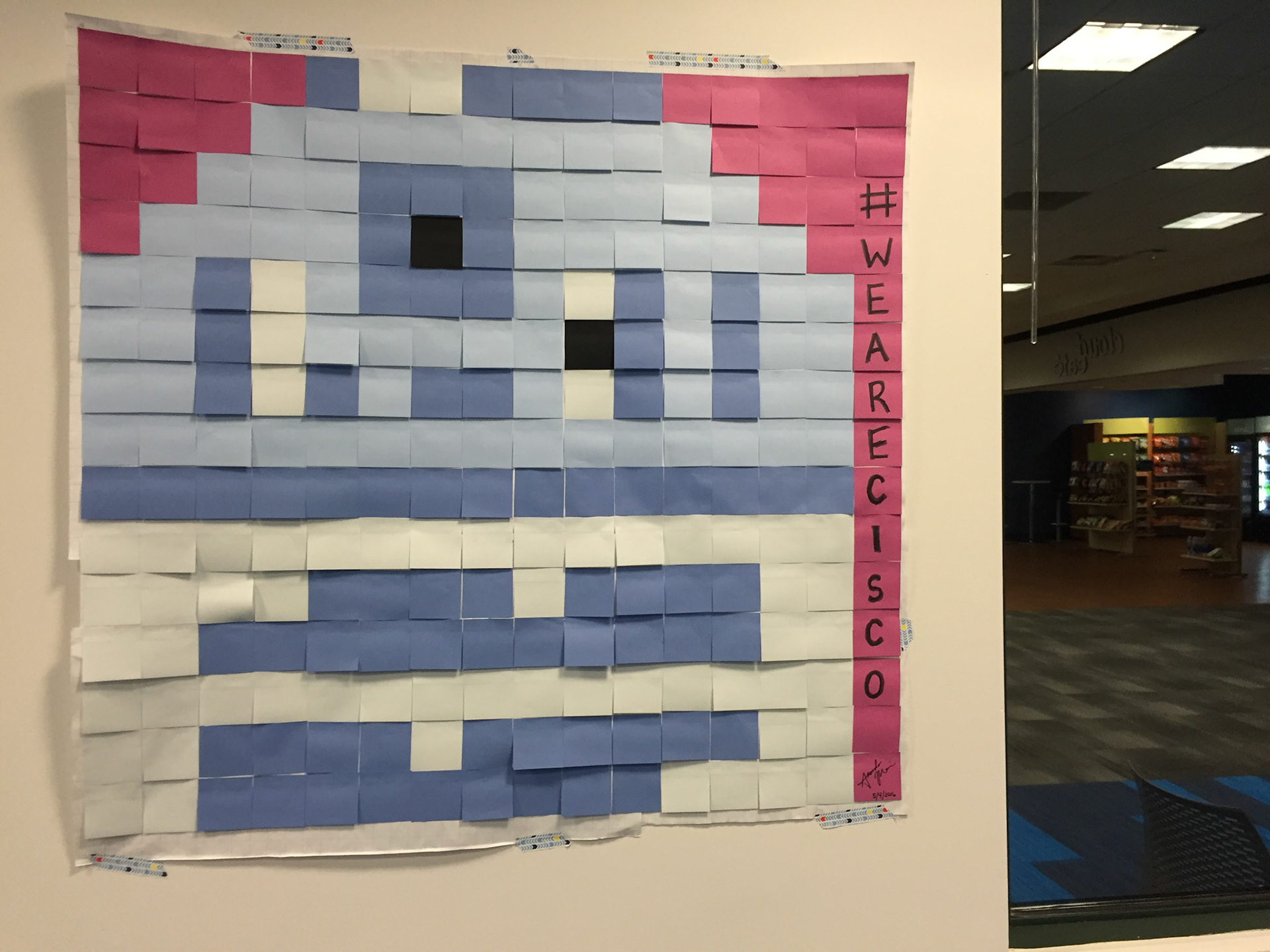Practice Post-It Mural to test out the concept.