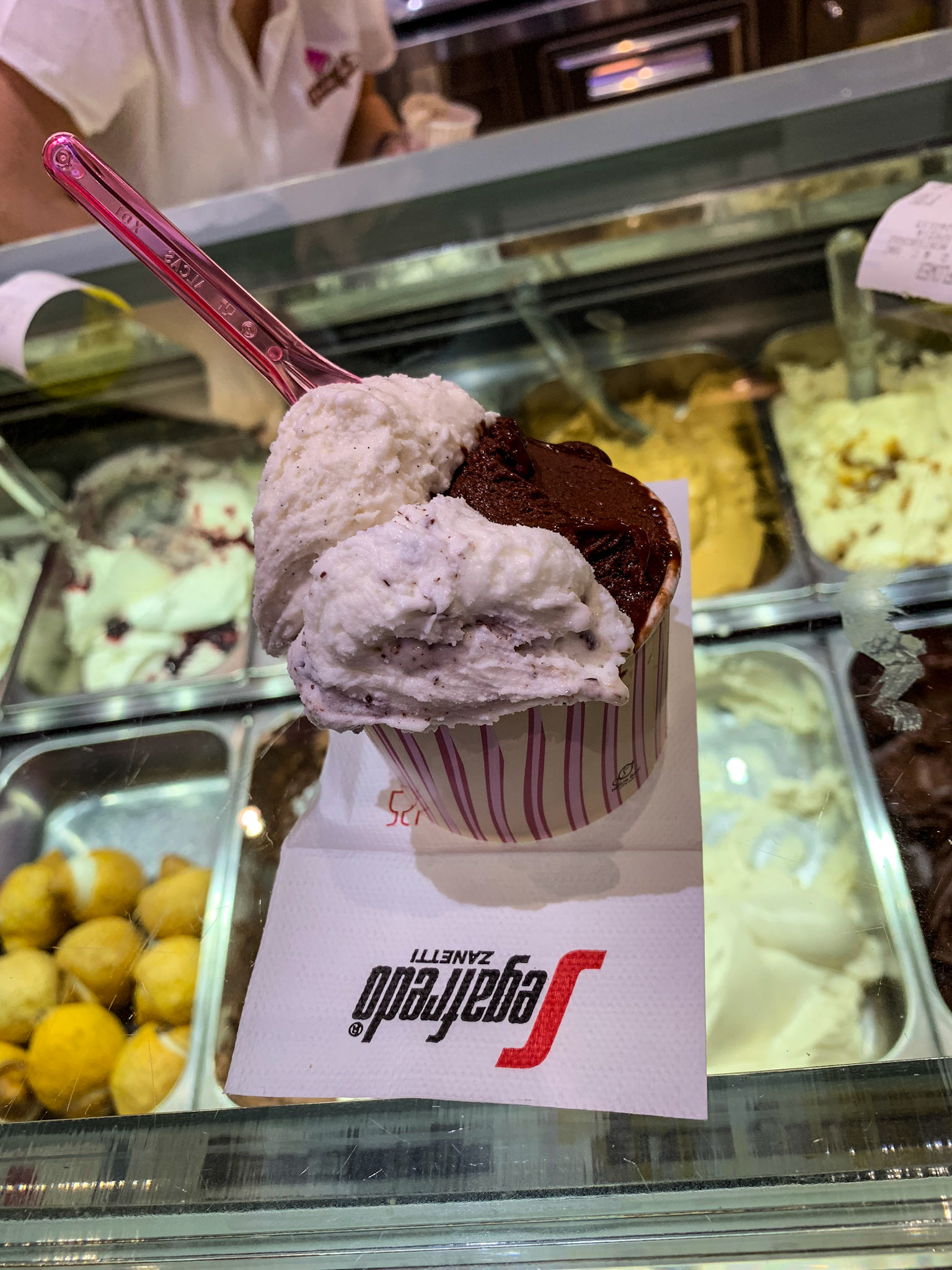 Gelateria Golosone. Monterosso al Mare, Province of La Spezia, Italy. Oct 17, 2018.