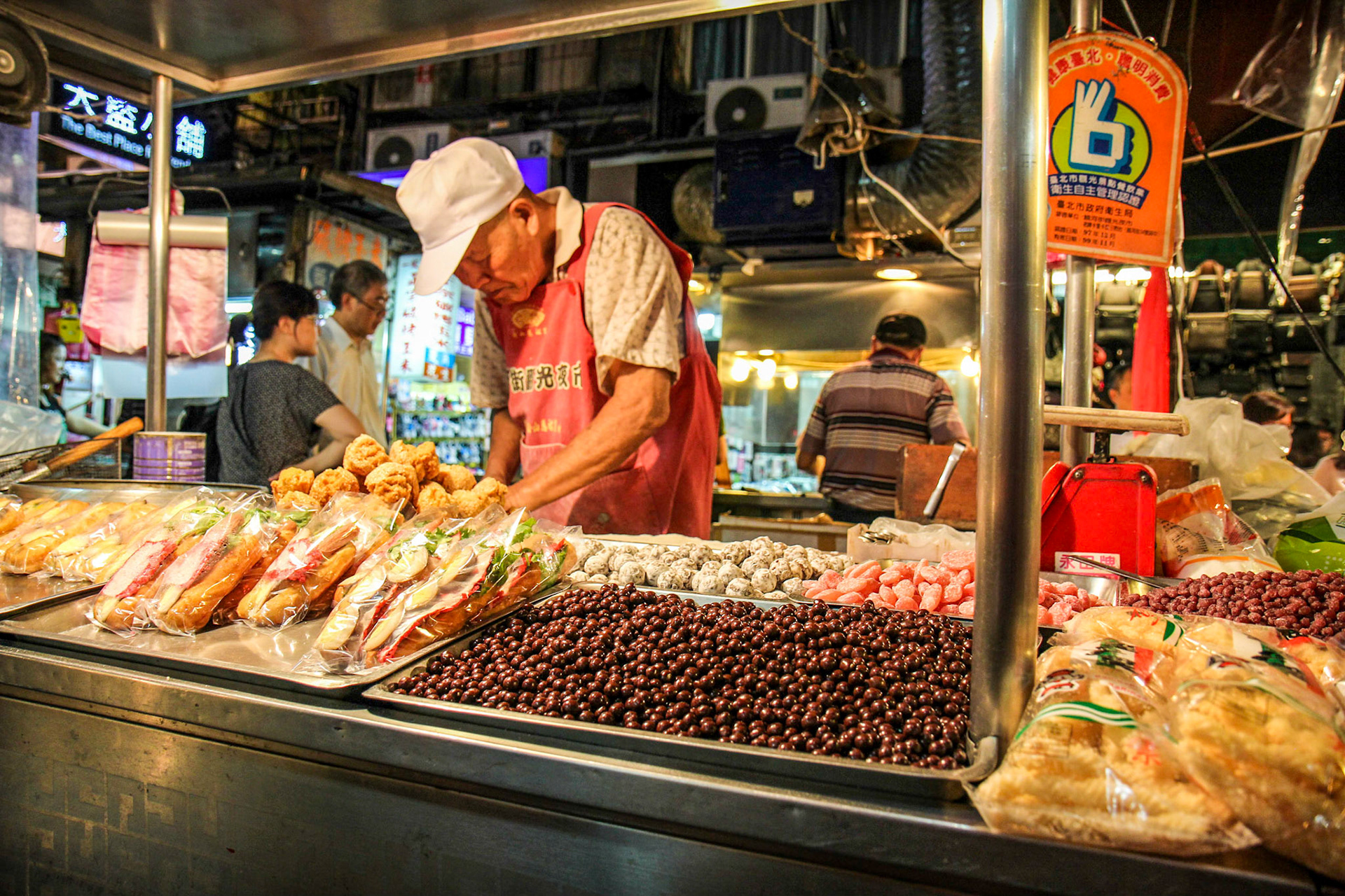 Roahe St. Night Market. Taipei, Taiwan. Oct 30, 2014