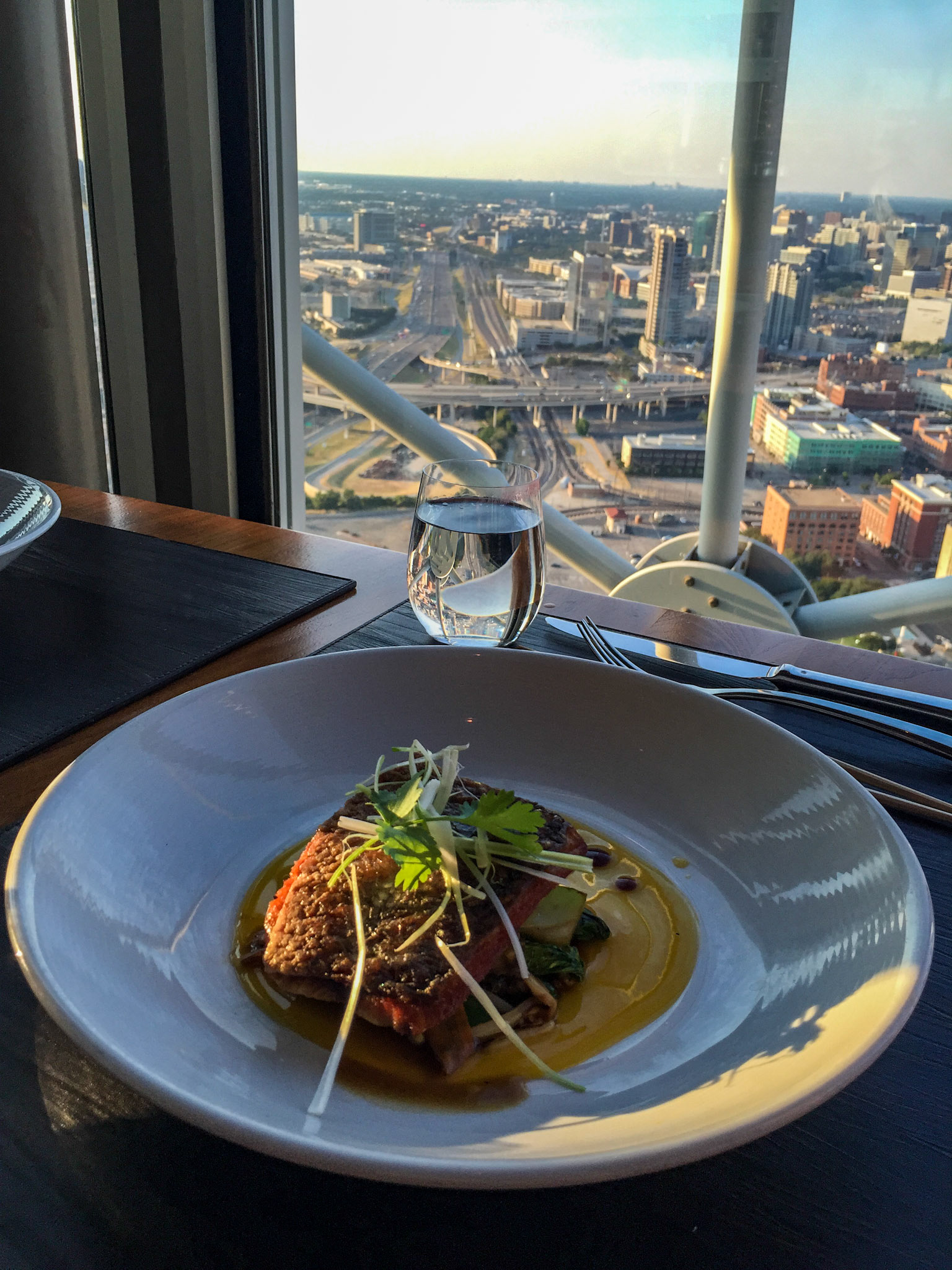 Five Sixty. Reunion Tower, Downtown Dallas. Aug 15, 2015