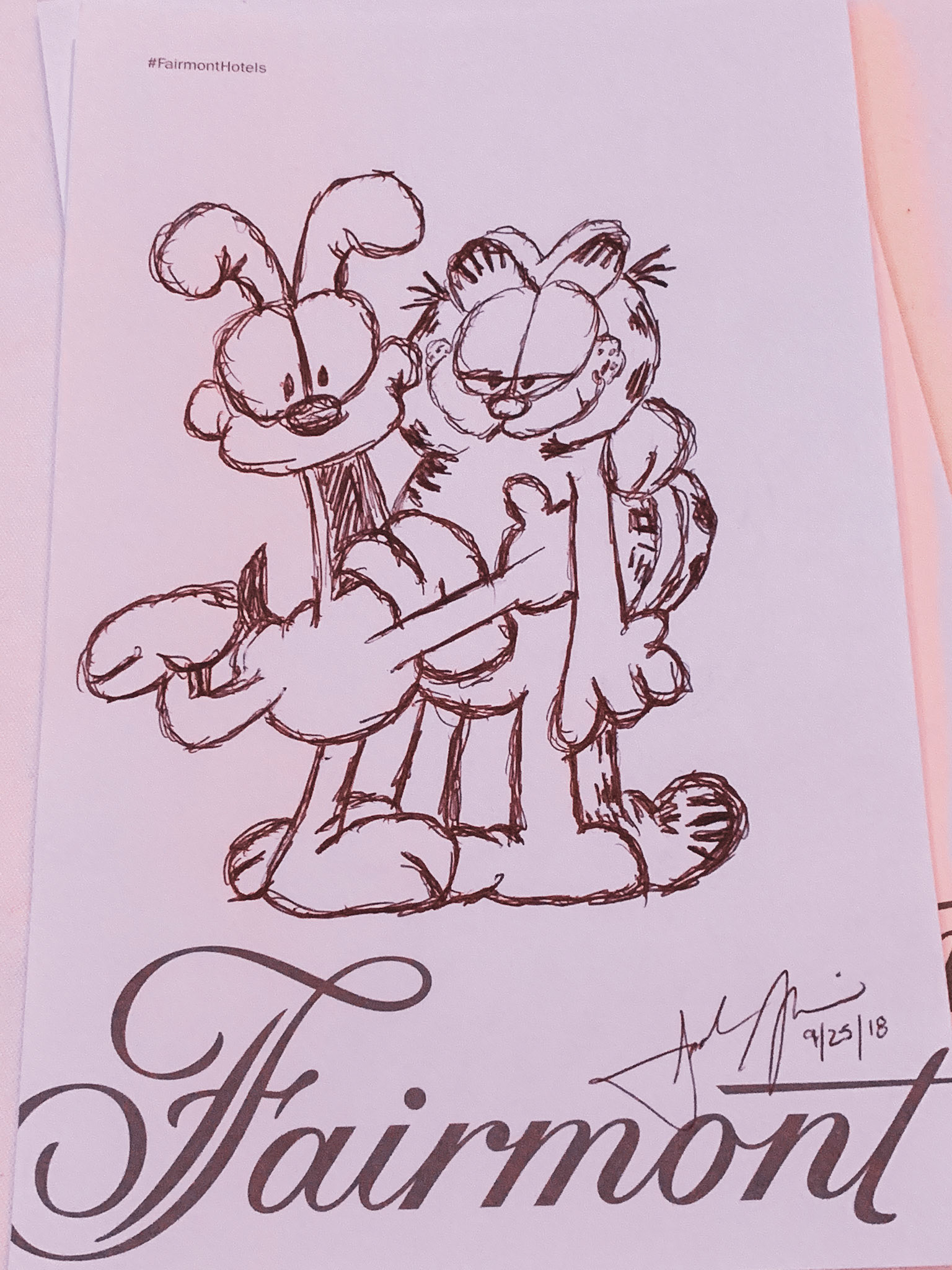 When I get nervous, I like to quiet my mind by doing something. Here I was in the large conference room getting ready to facilitate, so this doodle happened. September 25, 2018