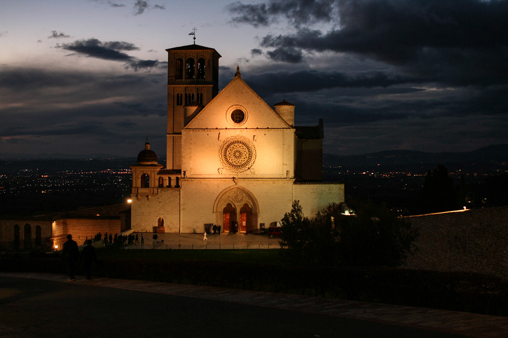 Basilica of San Francesco d'Assisi. Assisi, Italy. Dec 12, 2007