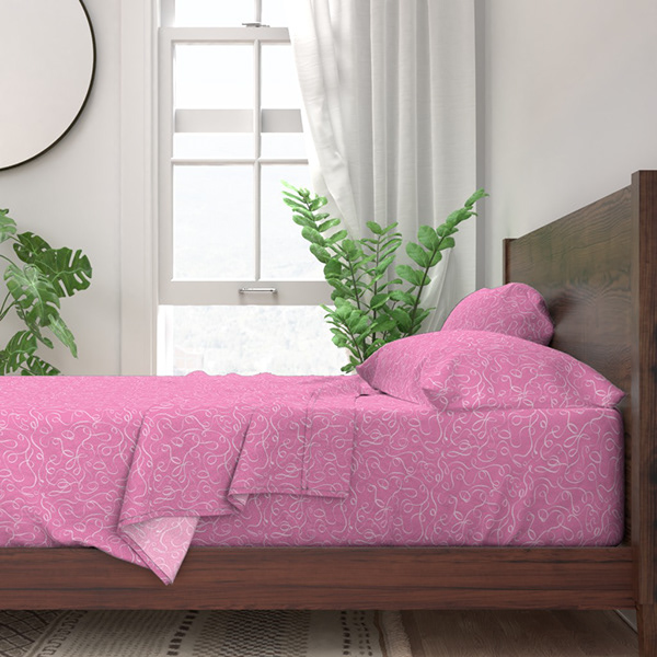 Tossed Rose Pattern Elizabeth Domogala | Surface Pattern Design & Art Licensing - Ribbon Dance©