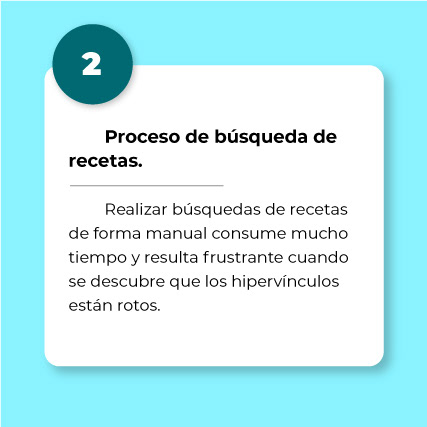 2. Proceso de búsqueda de recetas.