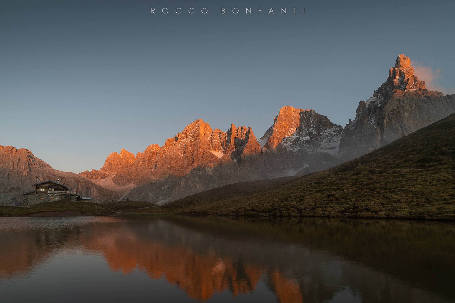 Rramonto a baita segantini