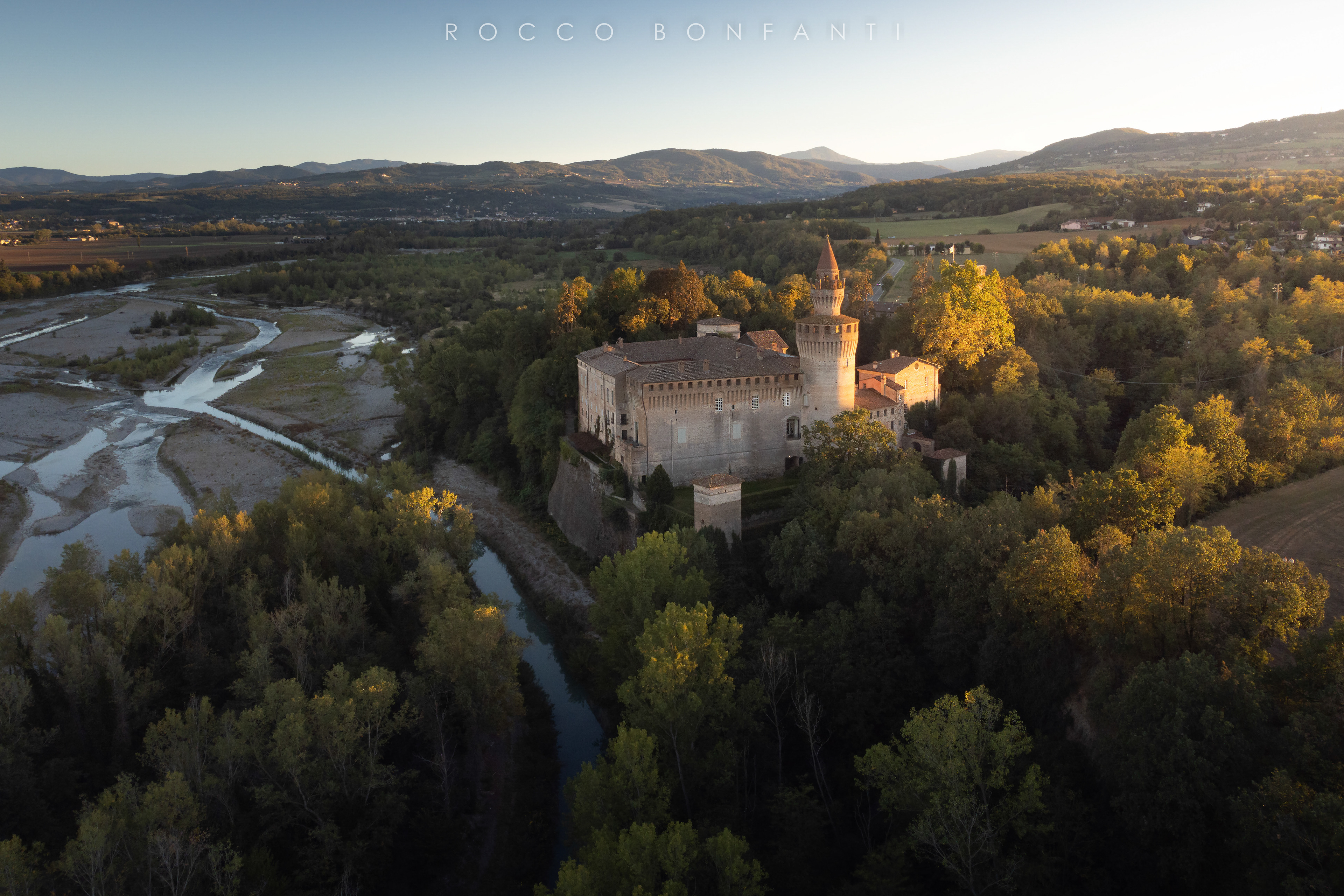 panorama sul castello di rivalta