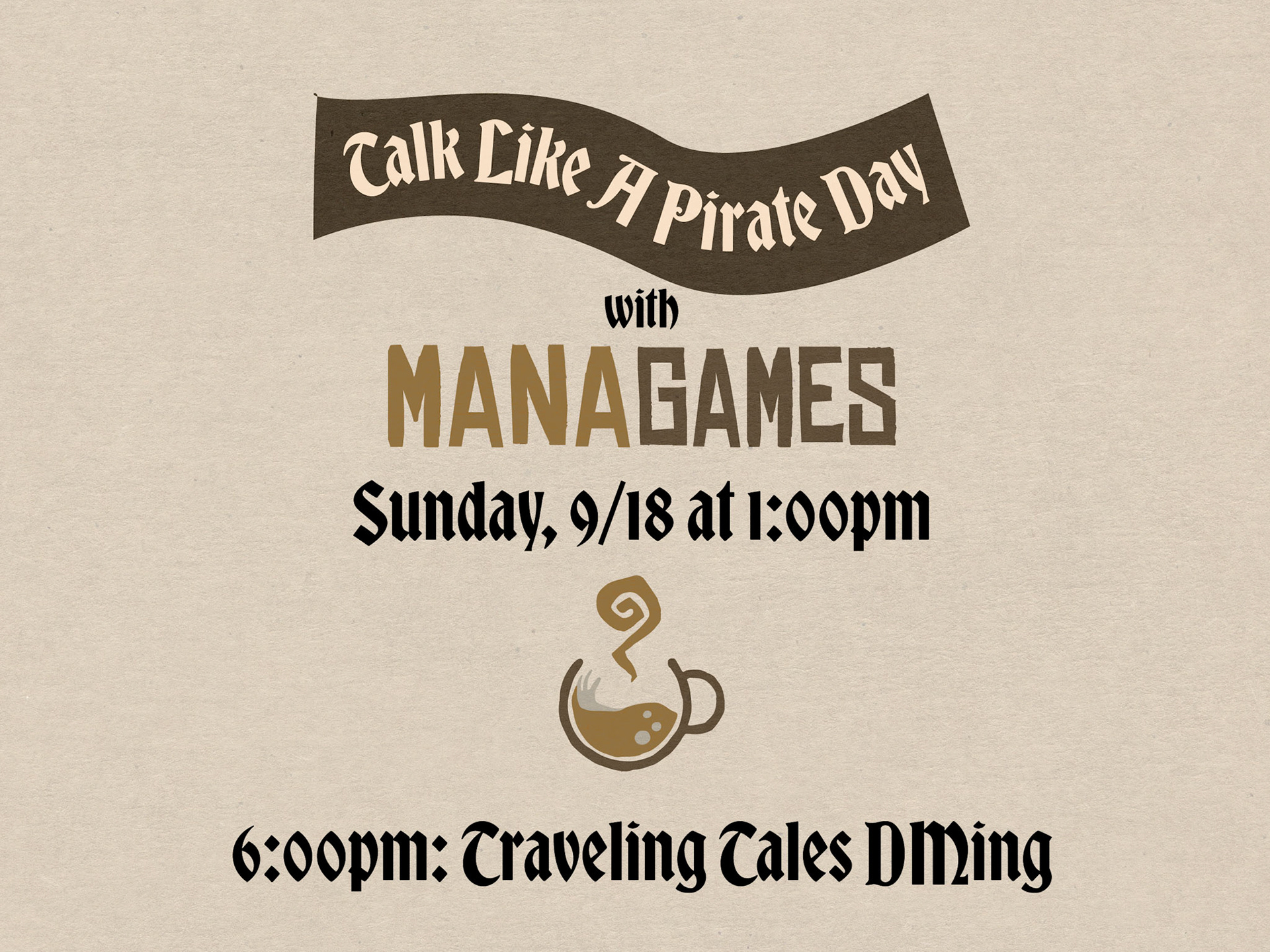 Talk Like a Pirate Day Event