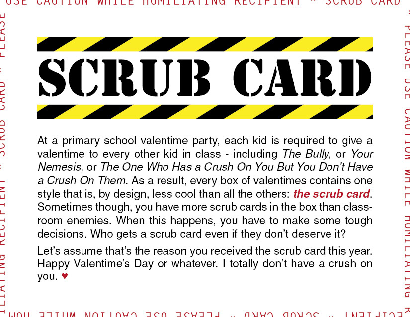 Scrub Card