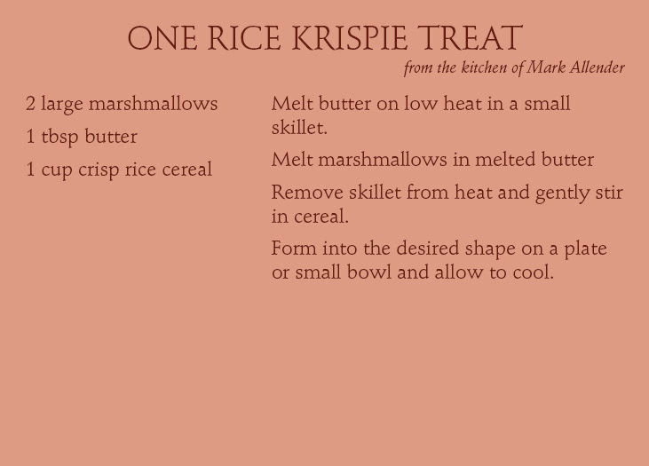 One Rice Krispie Treat