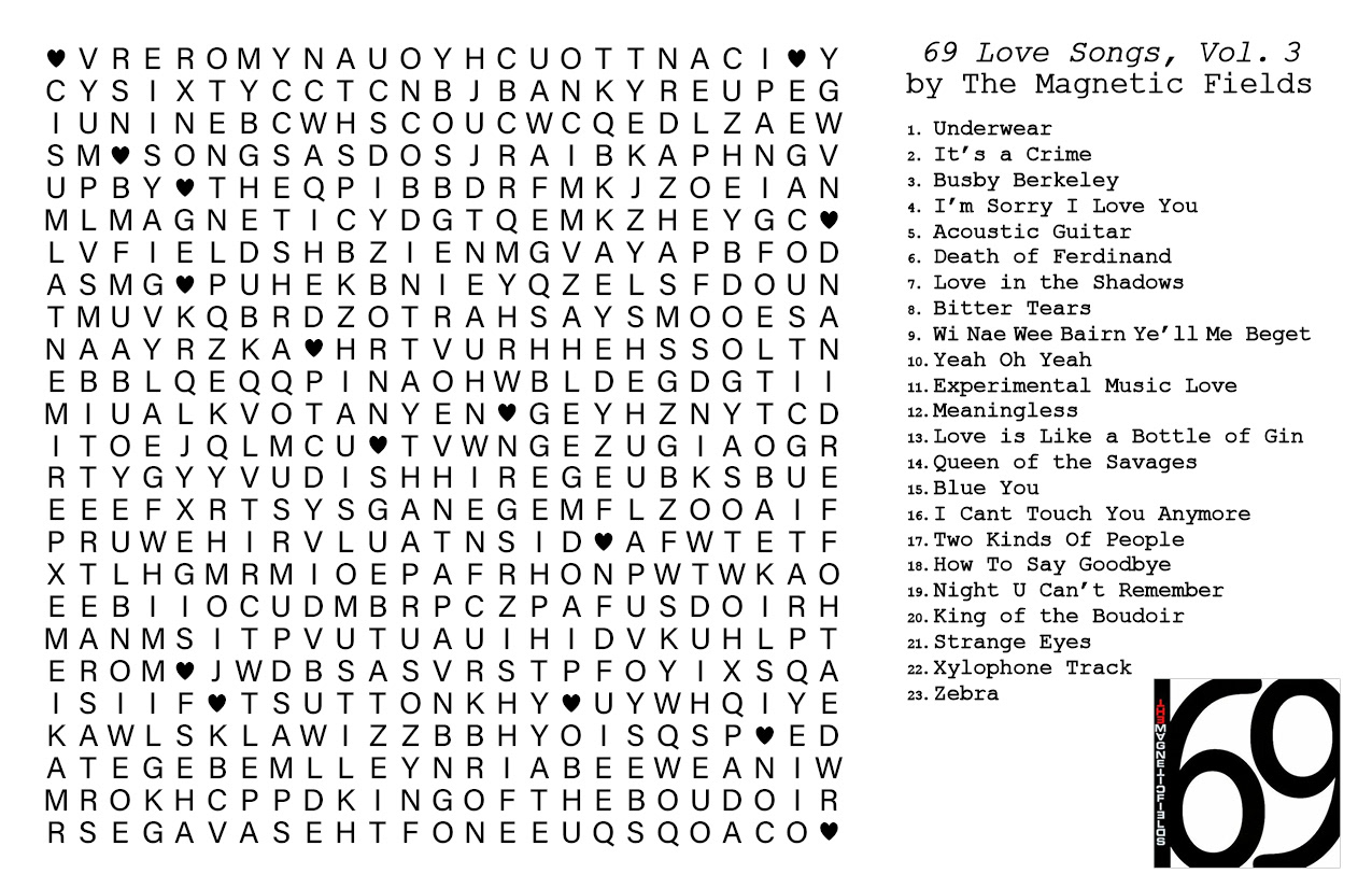 69 Love Songs, Volume 3 by The Magnetic Fields