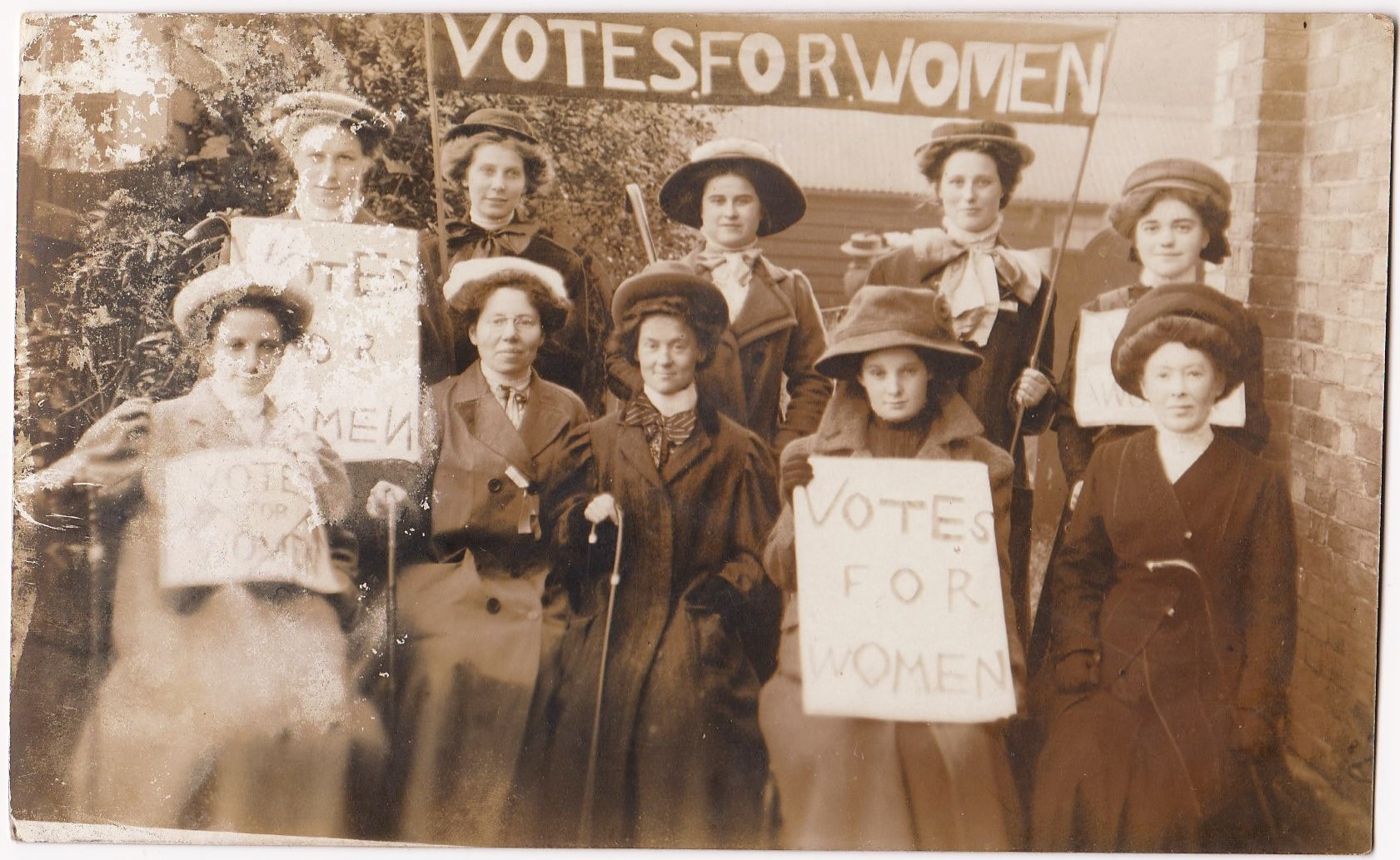 There isn't a date on this postcard but written on the back is 'Seated, 2nd from left, Miss Waters'
