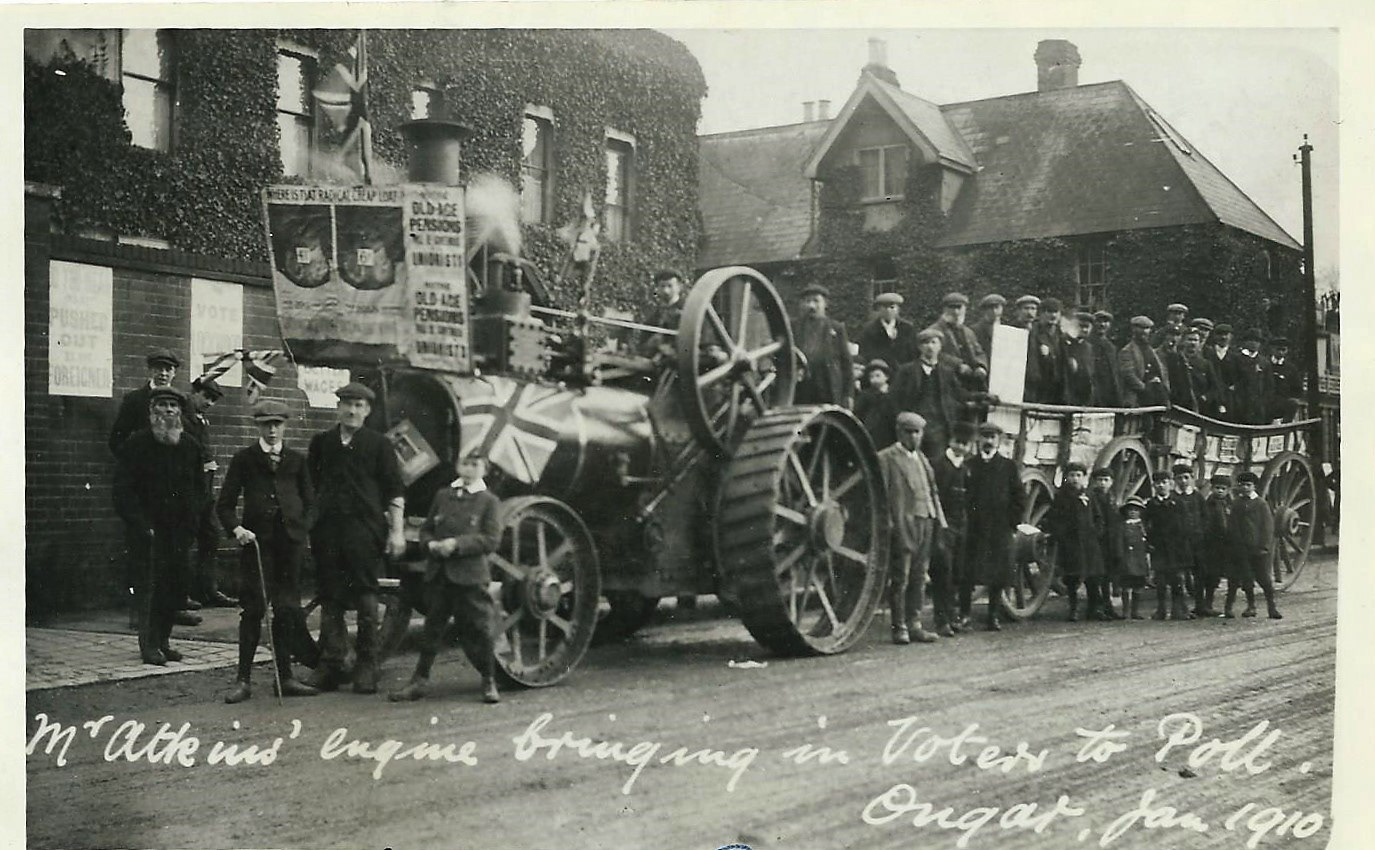 Ongar goes to the polls - picture taken outside the Wilderness (which is now a carpark!)
