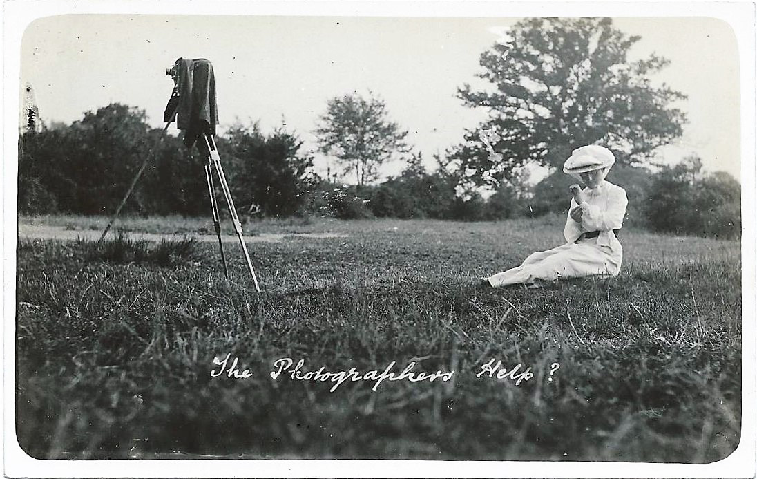 Mrs Mott wife of F J Mott photographer/postcard printer