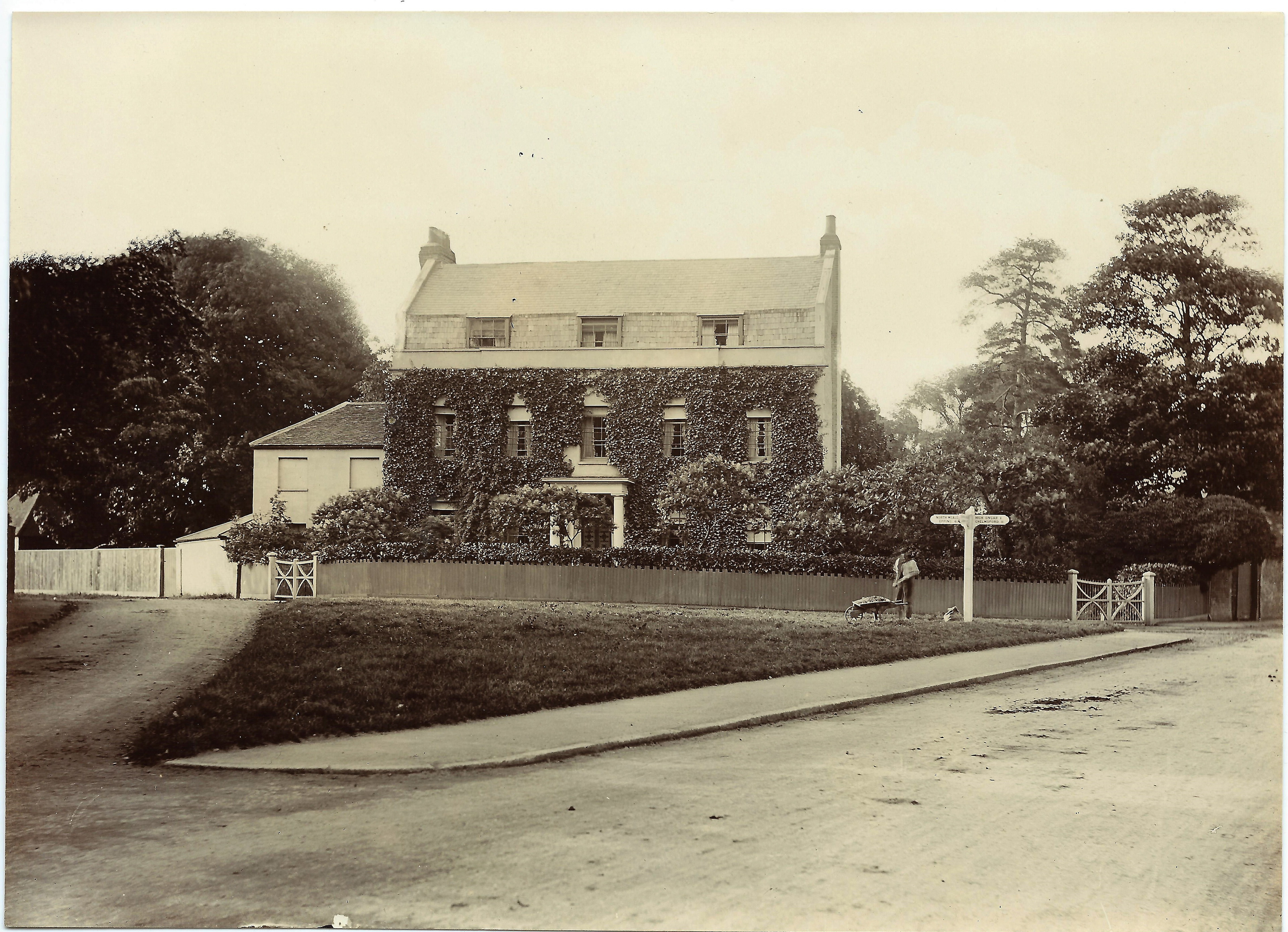 Shelley House at the Four Wantz (demolished 1960s)